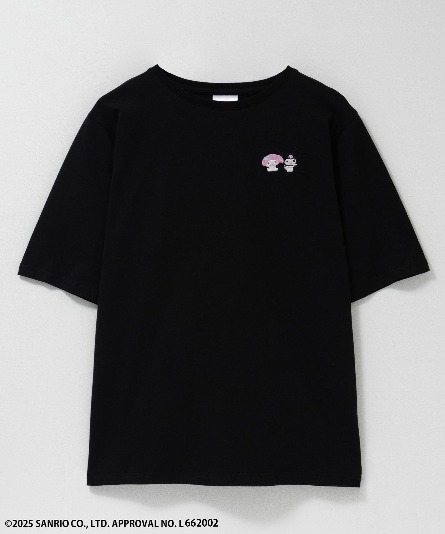 マックハウス Mac-House サンリオキャラクターズ マイメロディ クロミ ワンポイント刺繍Tシャツ （パープル） パープル