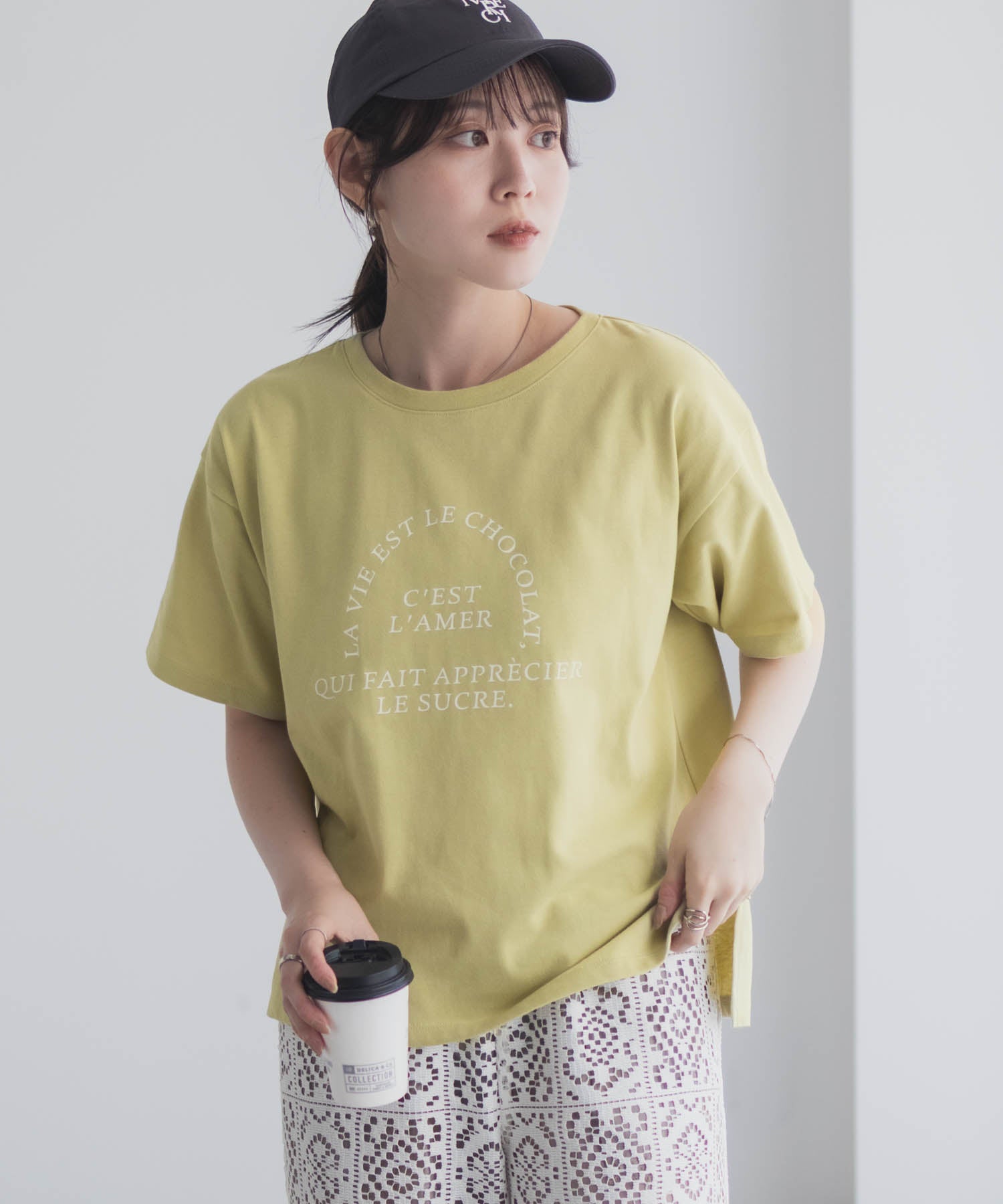 マックハウス Mac-House LavieestロゴTシャツ （オフホワイト） オフホワイト
