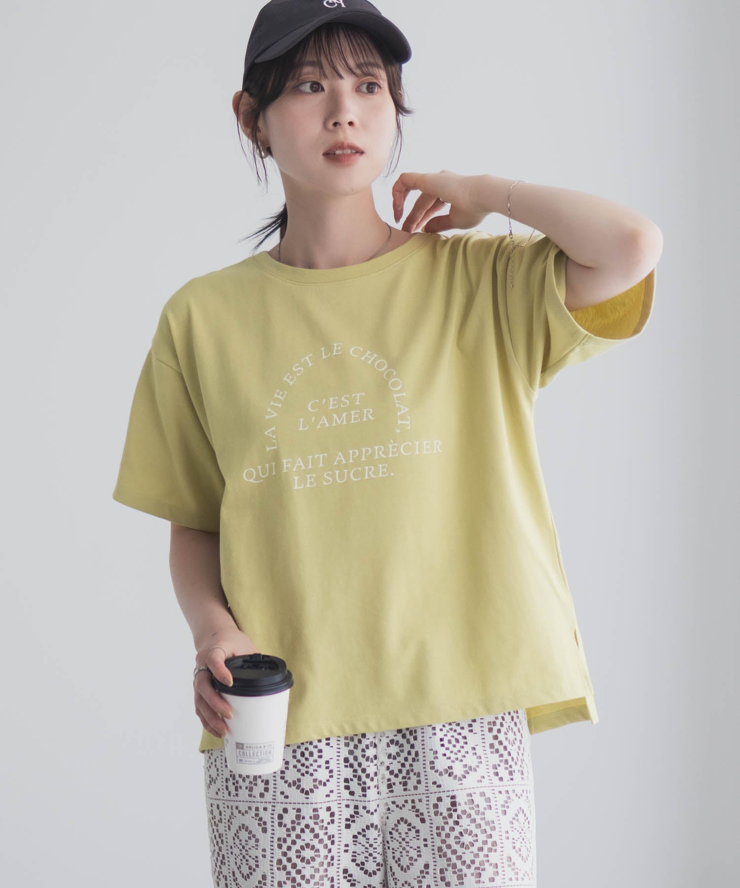 マックハウス Mac-House LavieestロゴTシャツ （オフホワイト） オフホワイト