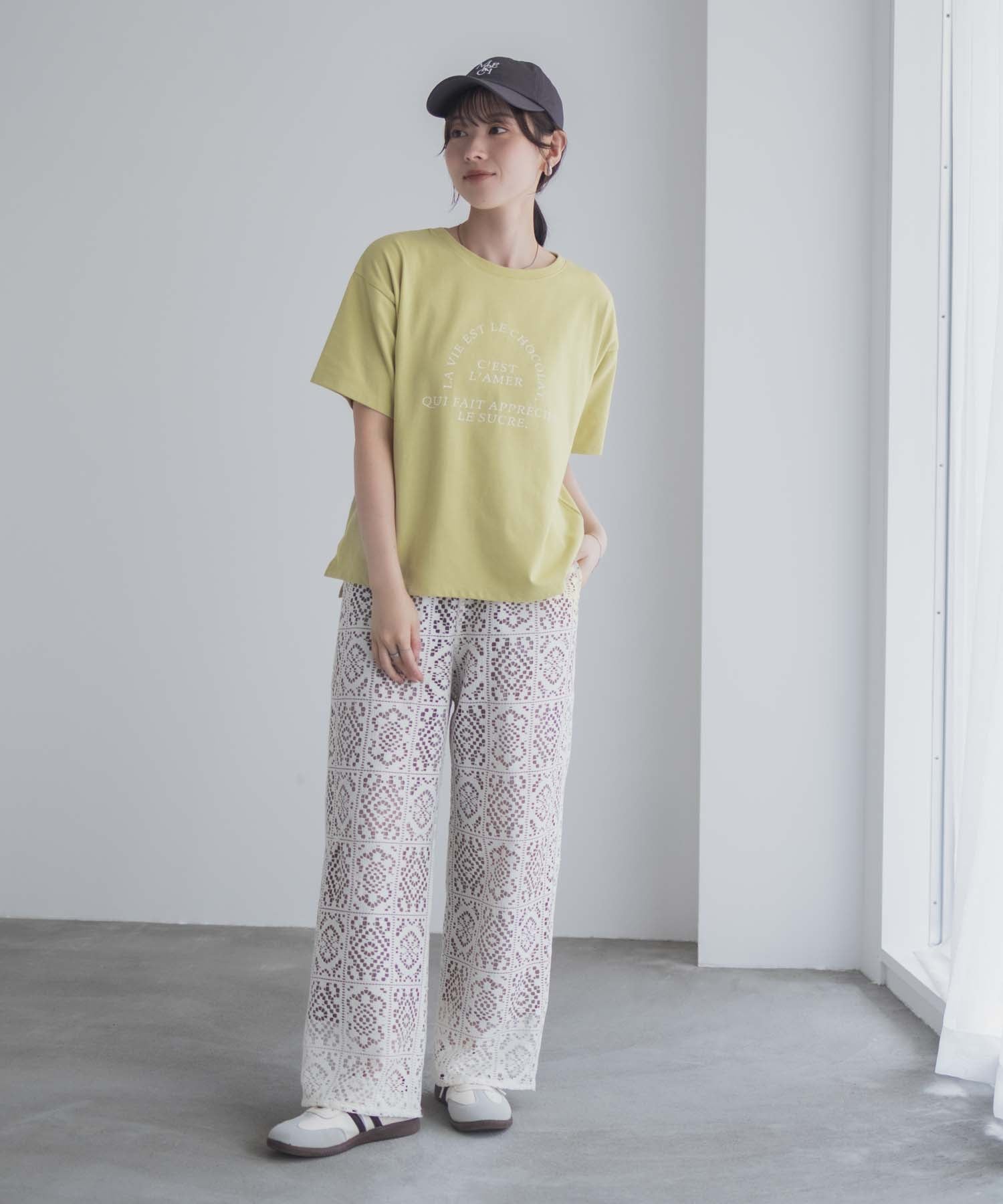 マックハウス Mac-House LavieestロゴTシャツ （オフホワイト） オフホワイト