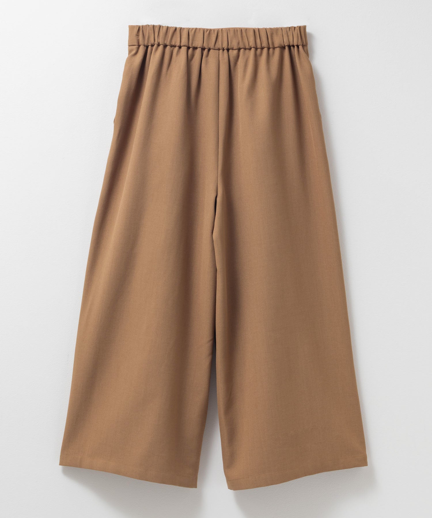 マックハウス Mac-House 釦付きワイドクロップドパンツ （ブラック） ブラック