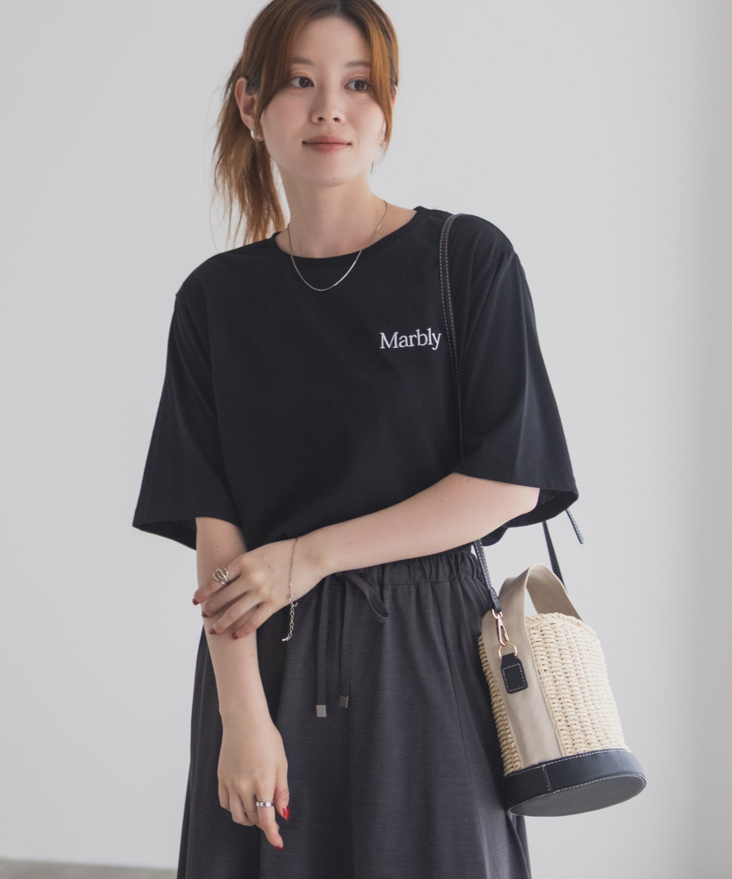 マックハウス Mac-House フラワープリントTシャツ （ホワイト） ホワイト