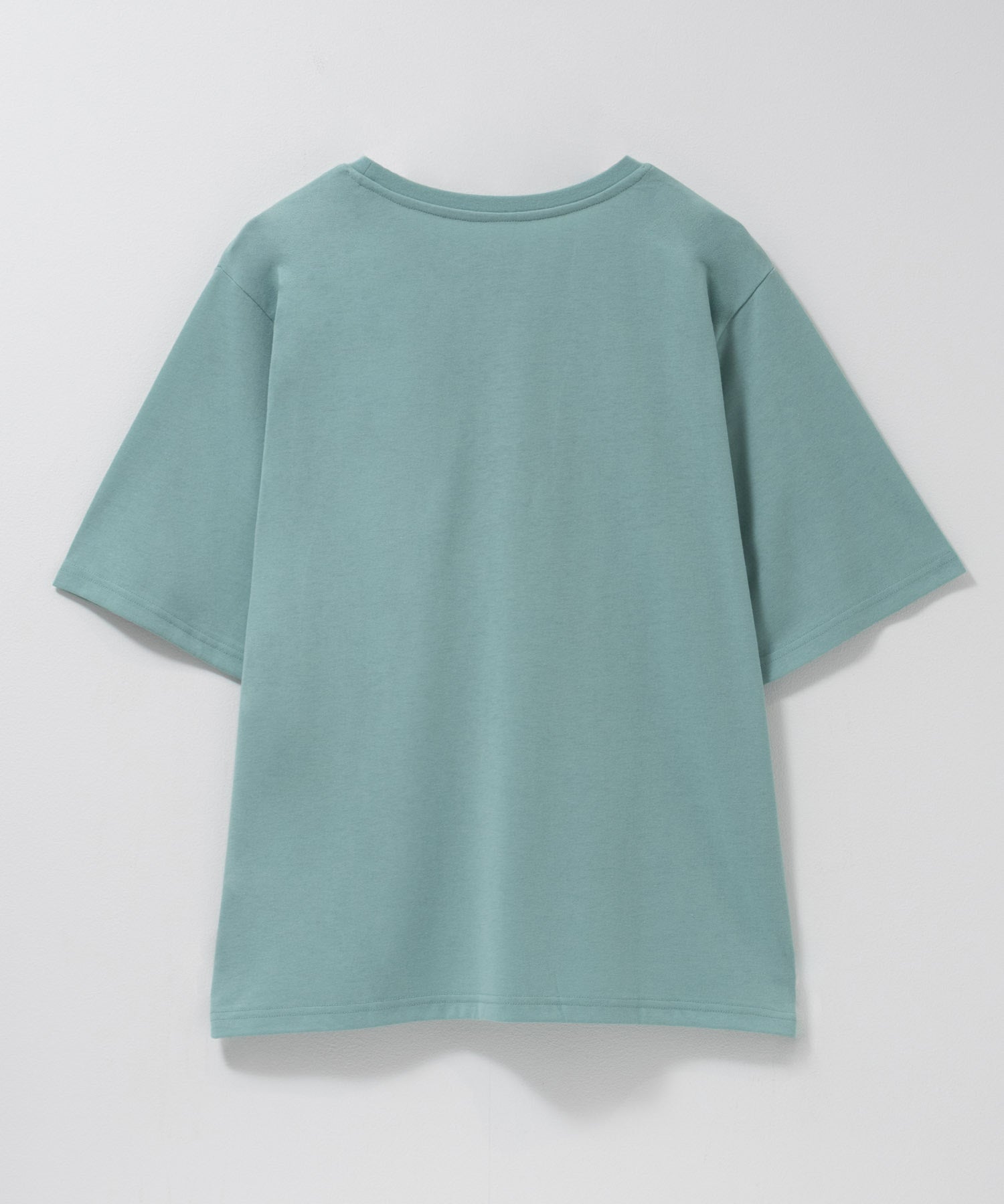 マックハウス Mac-House メッセージ刺繍Tシャツ （ミント） ミント