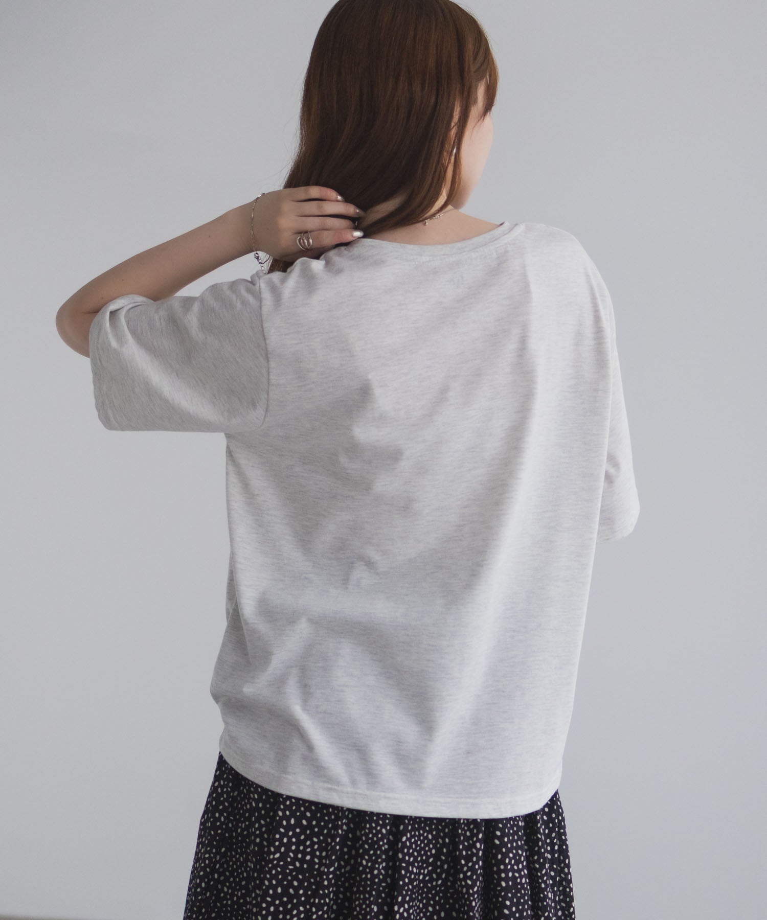 マックハウス Mac-House ハート刺繍Tシャツ （ホワイト） ホワイト