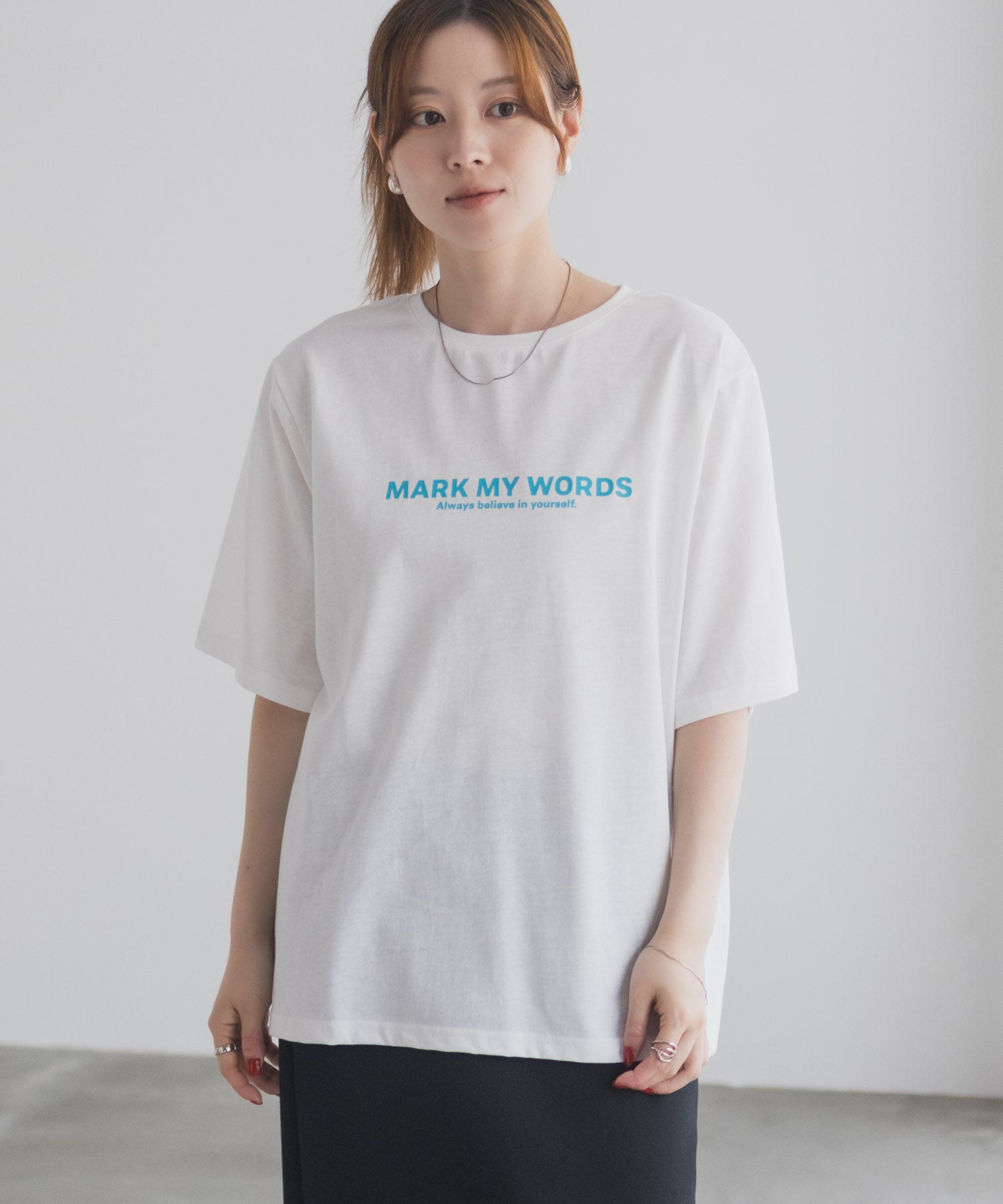 マックハウス Mac-House バックプリントTシャツ （チャコール） チャコール