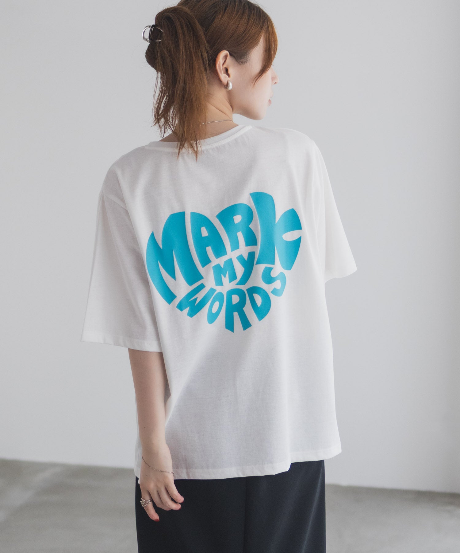 マックハウス Mac-House バックプリントTシャツ （ホワイト） ホワイト
