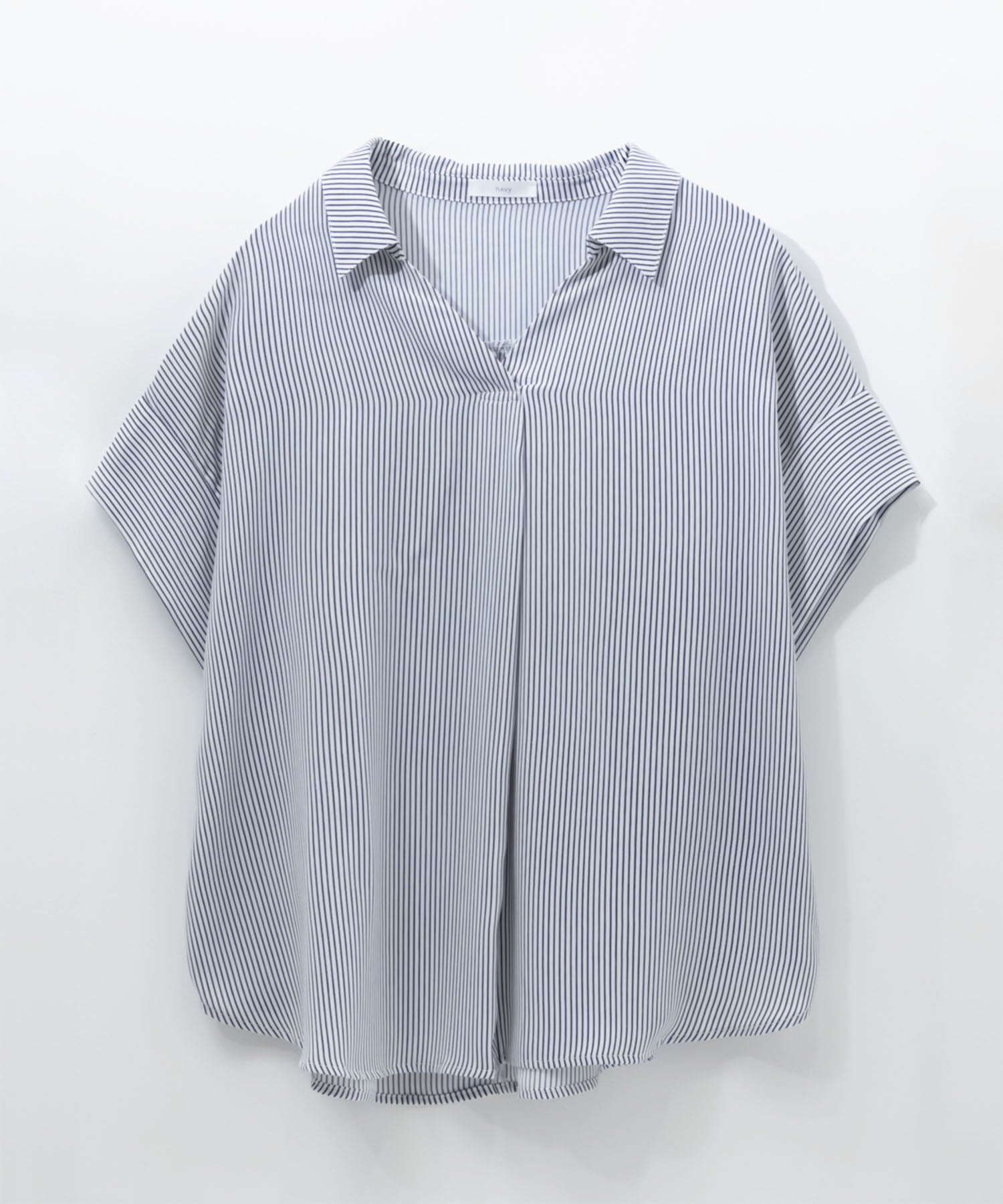 マックハウス Mac-House nAvy スキッパーブラウス （ブラック） ブラック