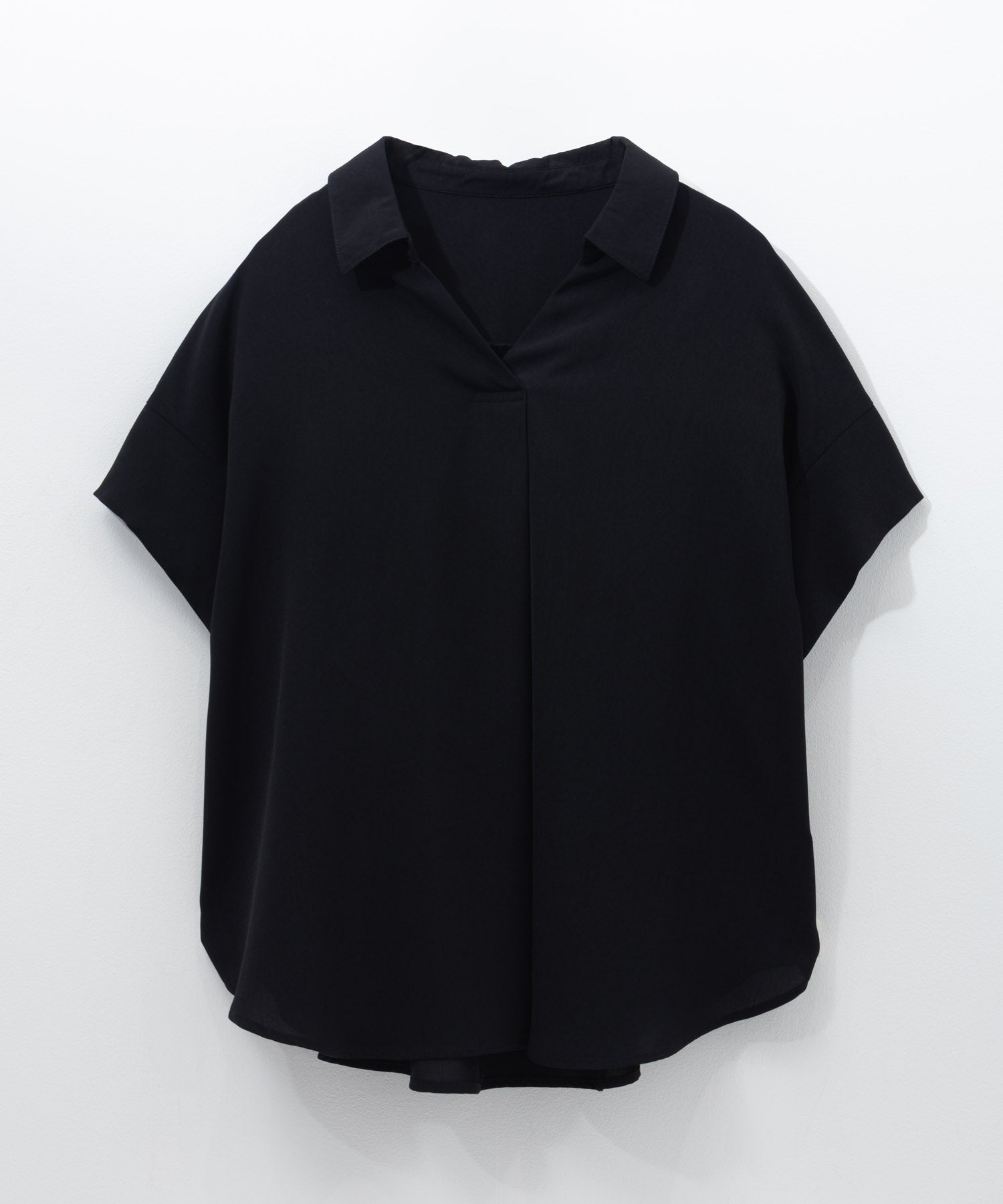 マックハウス Mac-House nAvy スキッパーブラウス （ブラック） ブラック