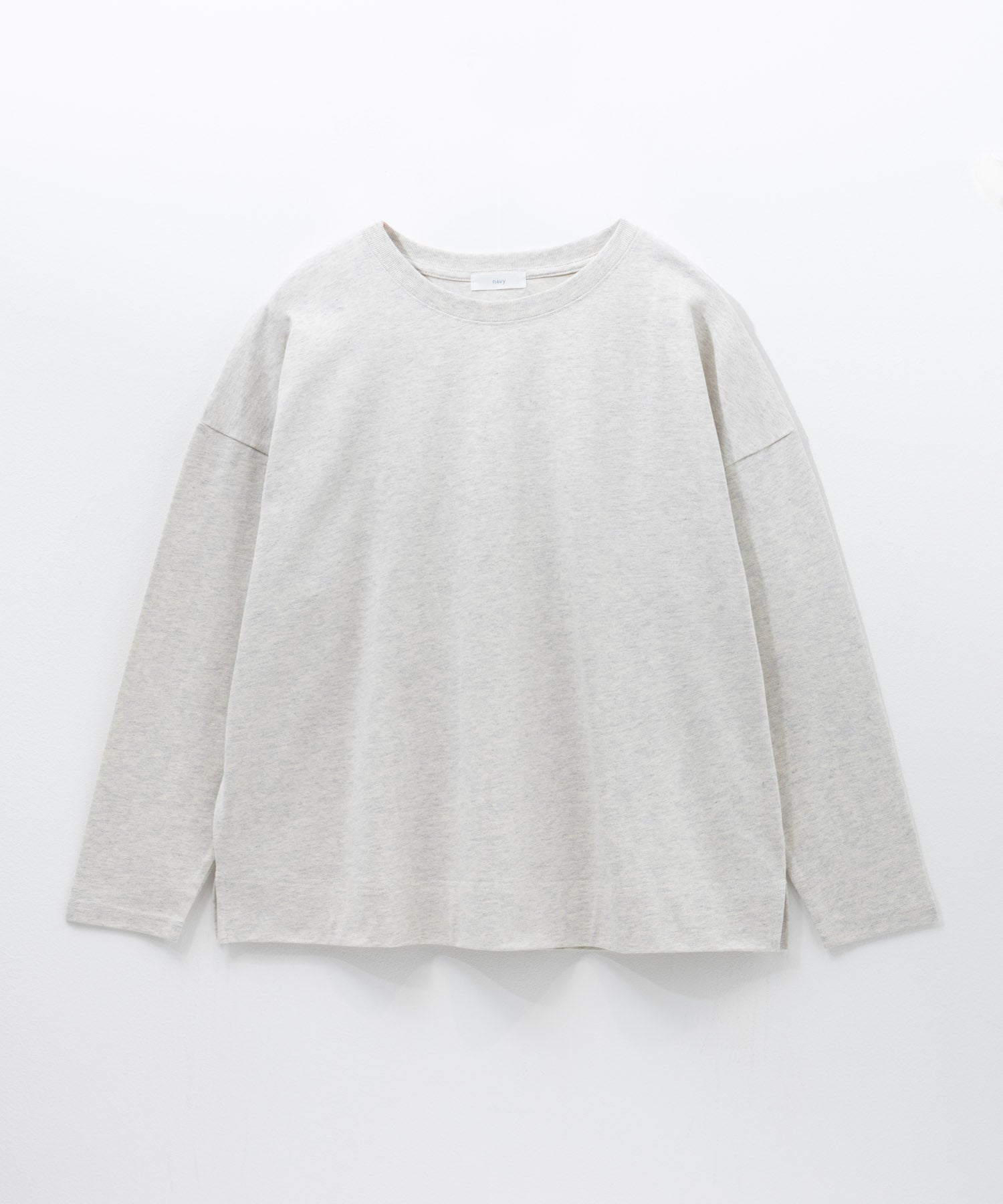 マックハウス Mac-House nAvy エブリーT 裾スリット長袖Tシャツ （オートミール） オートミール