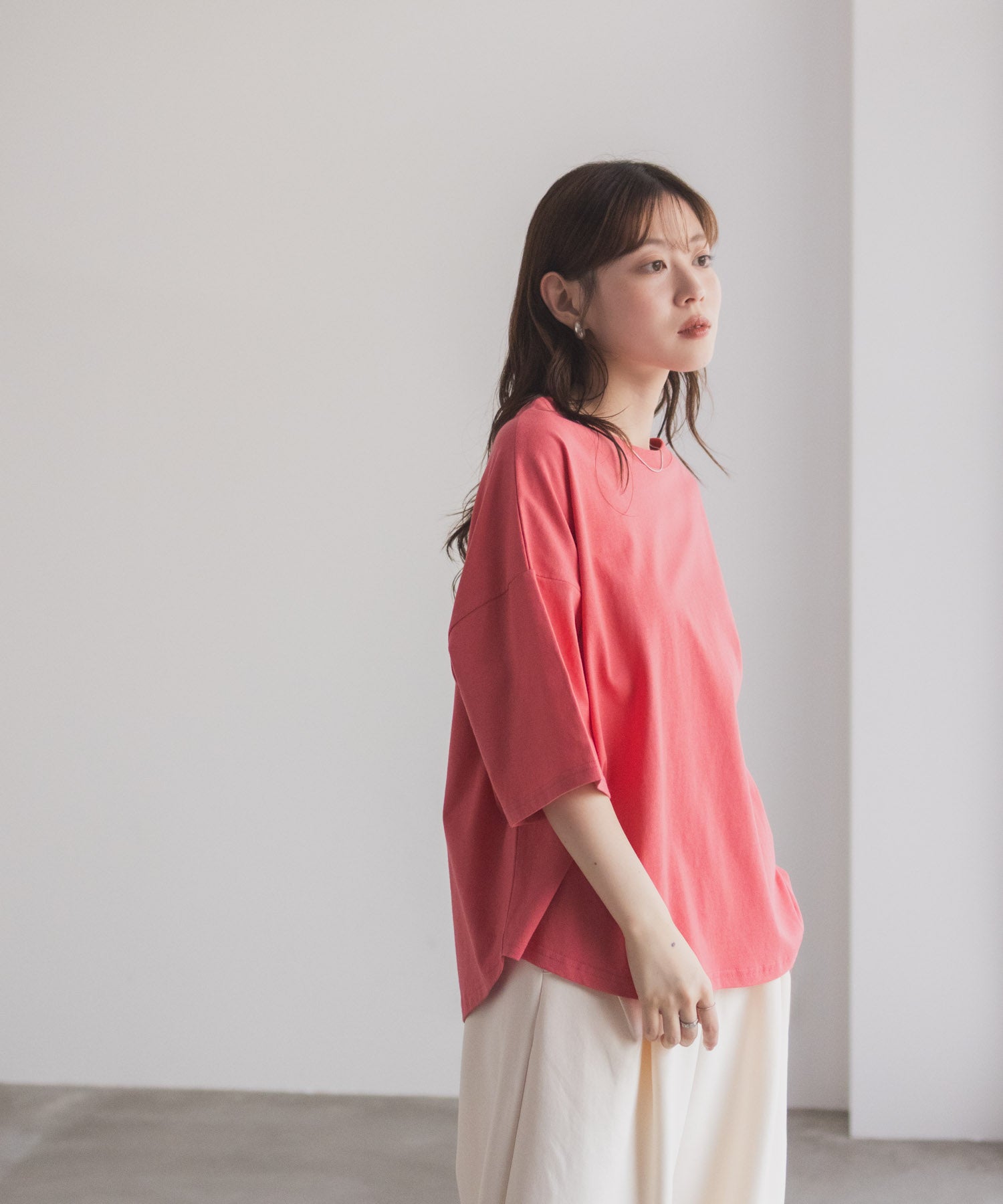 マックハウス Mac-House nAvy エブリーT 6分袖Tシャツ （チャコール） チャコール