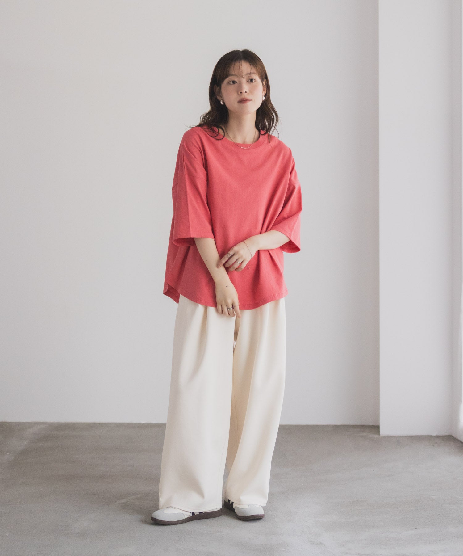 マックハウス Mac-House nAvy エブリーT 6分袖Tシャツ （チャコール） チャコール