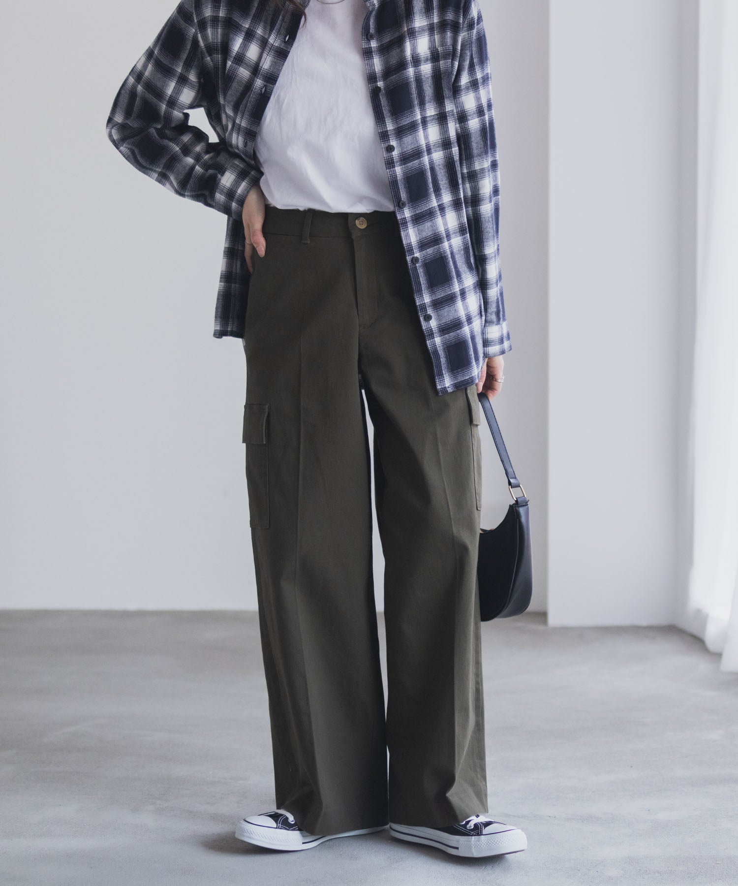 マックハウス Mac-House nAvy カーゴチノパンツ （カーキ） カーキ