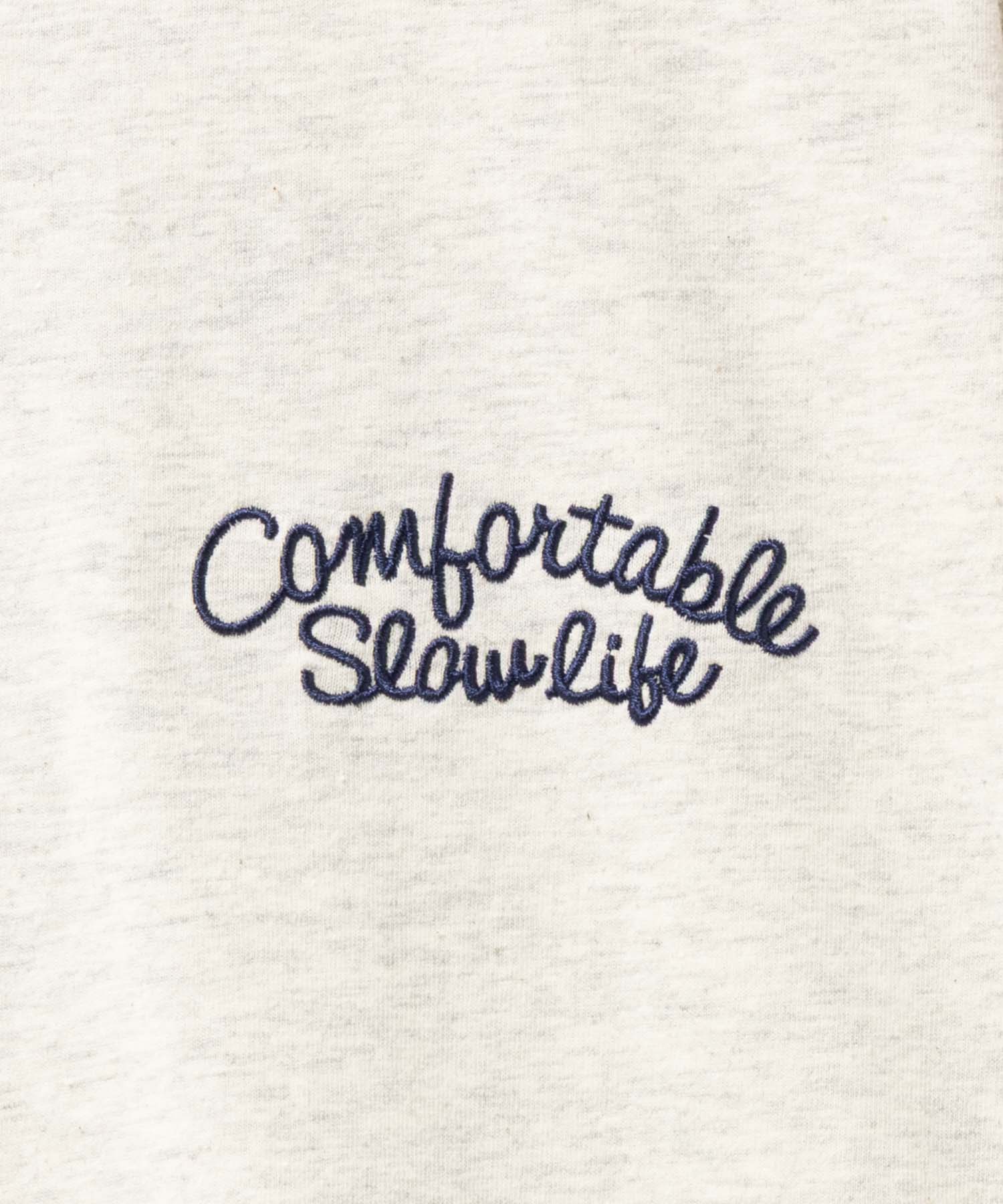 マックハウス Mac-House 刺繍ラウンドビッグ7分袖Tシャツ （グリーン） グリーン