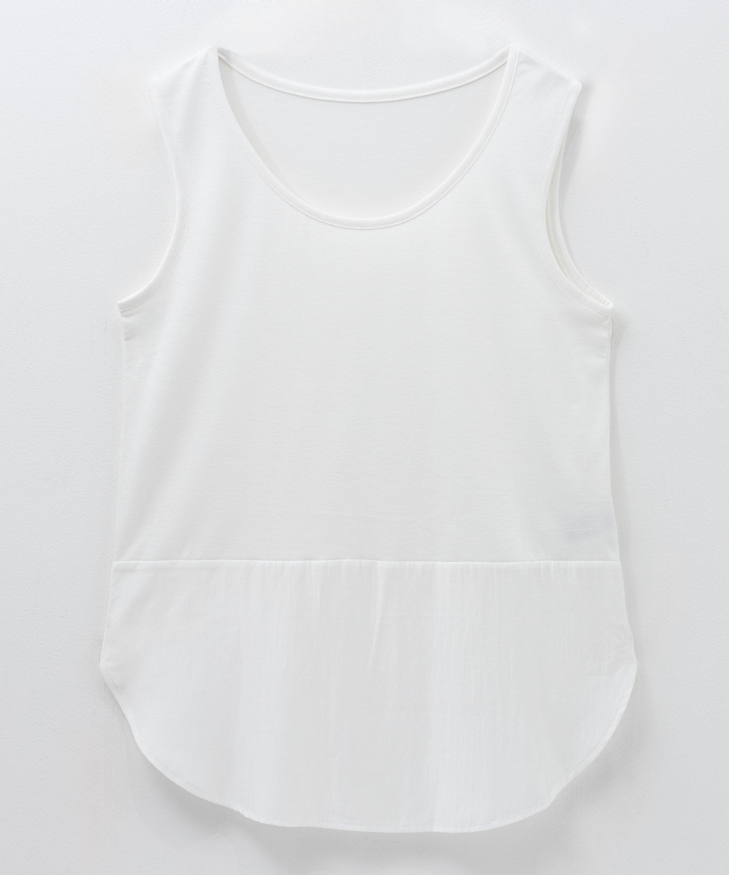 マックハウス Mac-House フェイクレイヤードタンクトップ （ホワイトB） ホワイトB