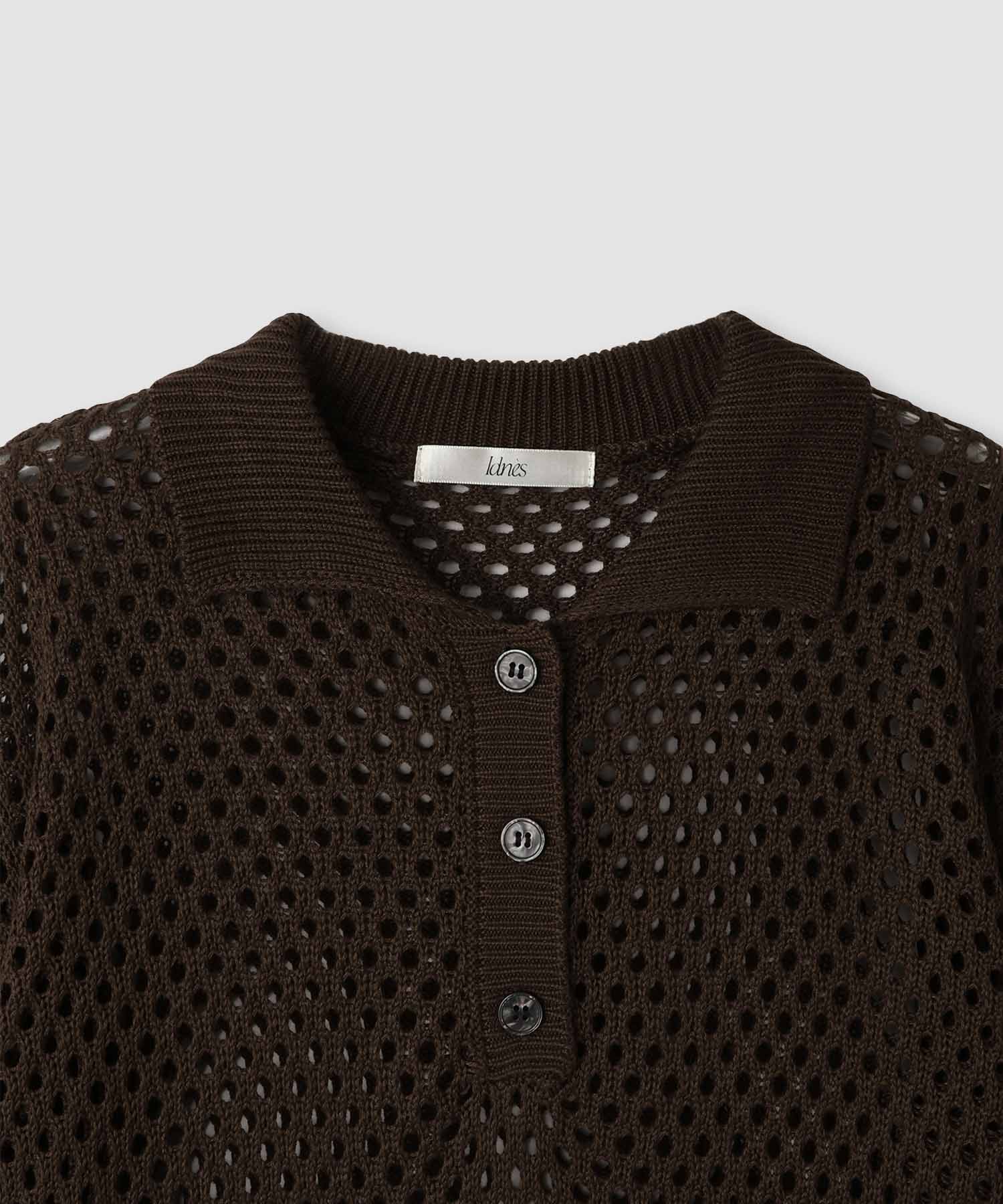 マックハウス Mac-House メッシュニットポロシャツ （ブラック） ブラック