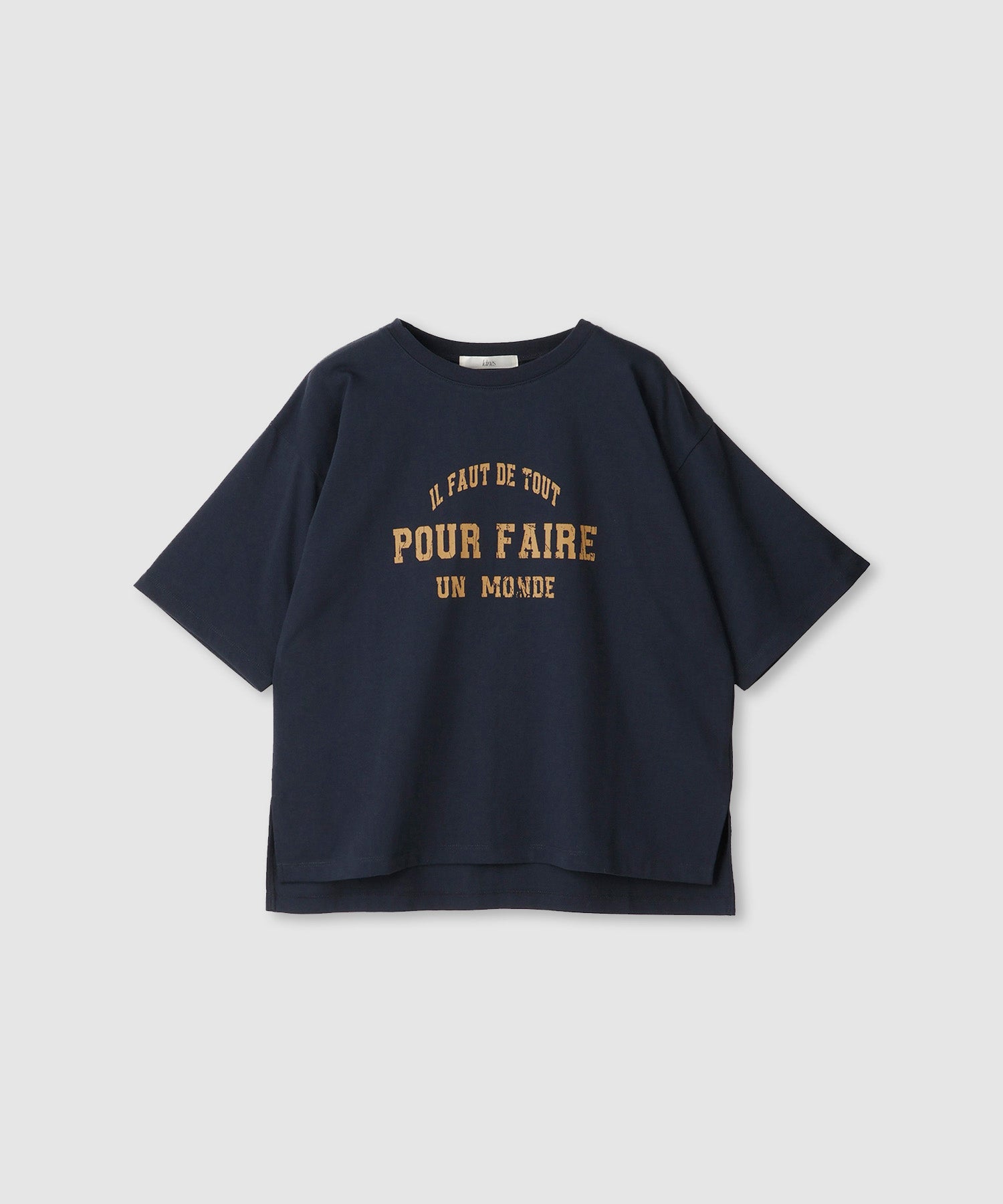 マックハウス Mac-House ロゴプリントTシャツ （ネイビー） ネイビー