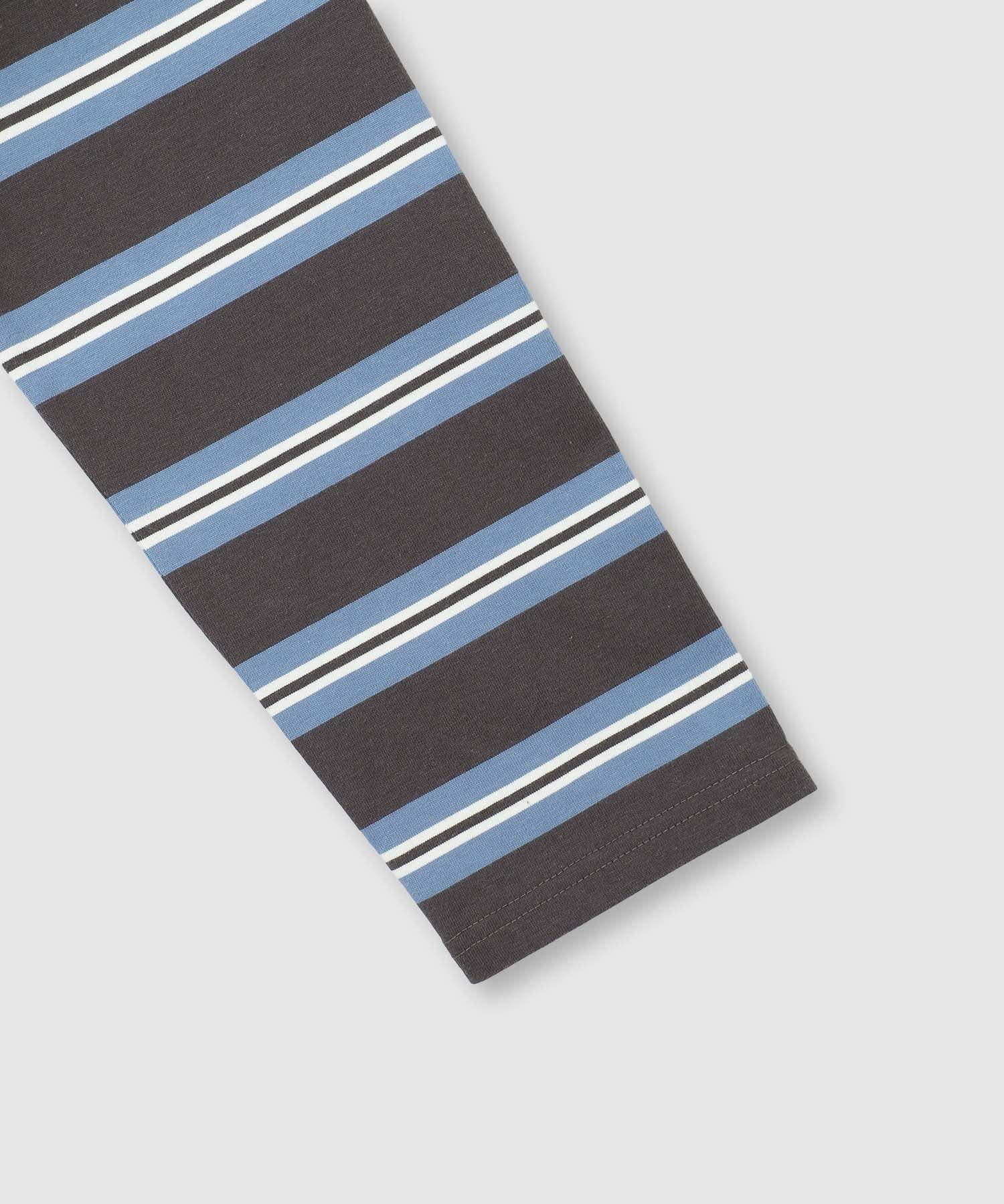 マックハウス Mac-House イレギュラーボーダーラガーシャツ （ダークグレー） ダークグレー