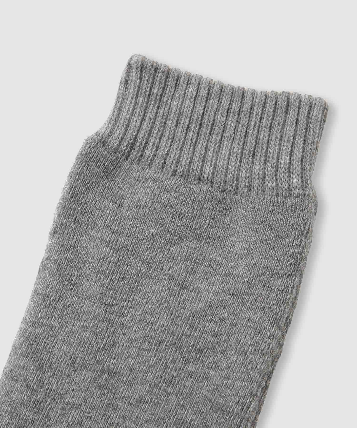 マックハウス Mac-House nAvy MAC HEAT クルーソックス 無地ミックス 2足組 （グレー） グレー