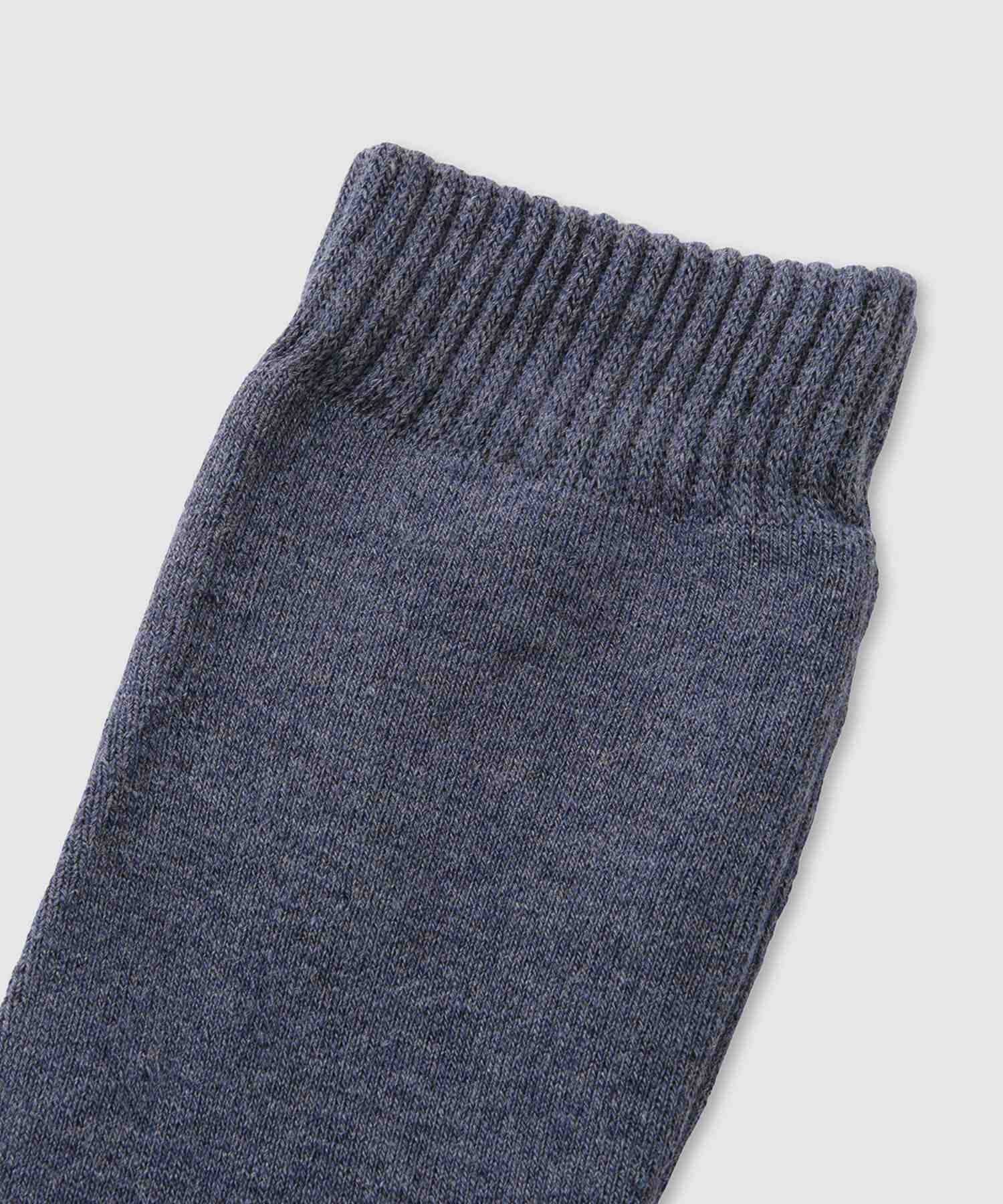 マックハウス Mac-House nAvy MAC HEAT クルーソックス 無地ミックス 2足組 （グレー） グレー