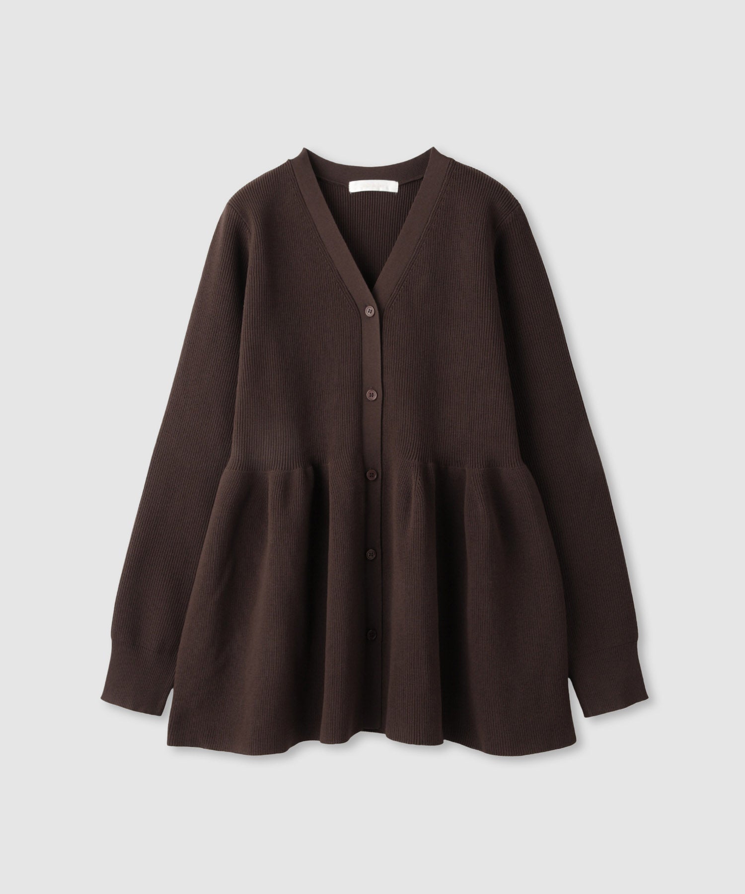 マックハウス Mac-House ソフトレッチペプラムカーディガン （レッド） レッド