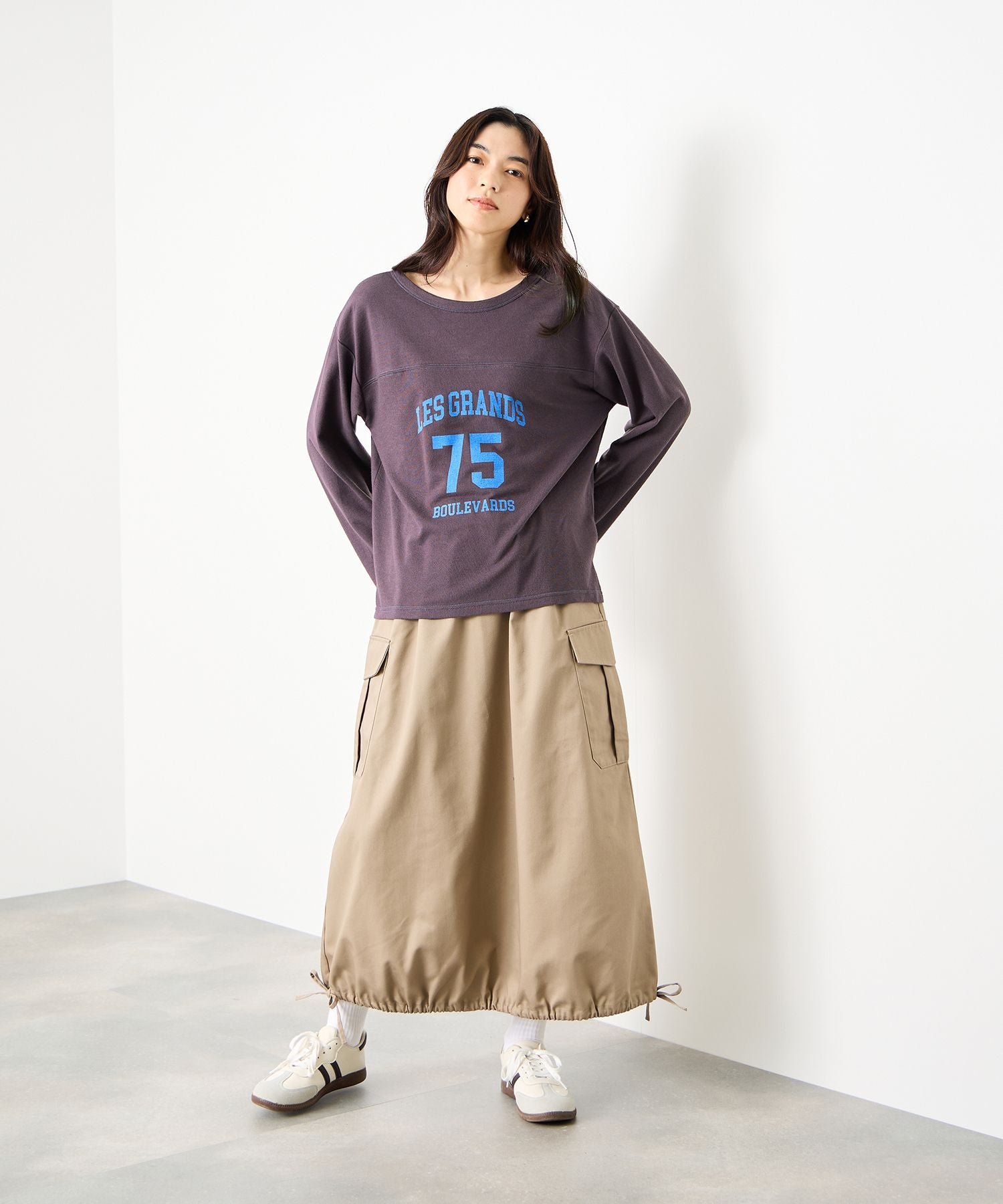 マックハウス Mac-House 2WAYフットボールロゴTシャツ （ボルドー） ボルドー