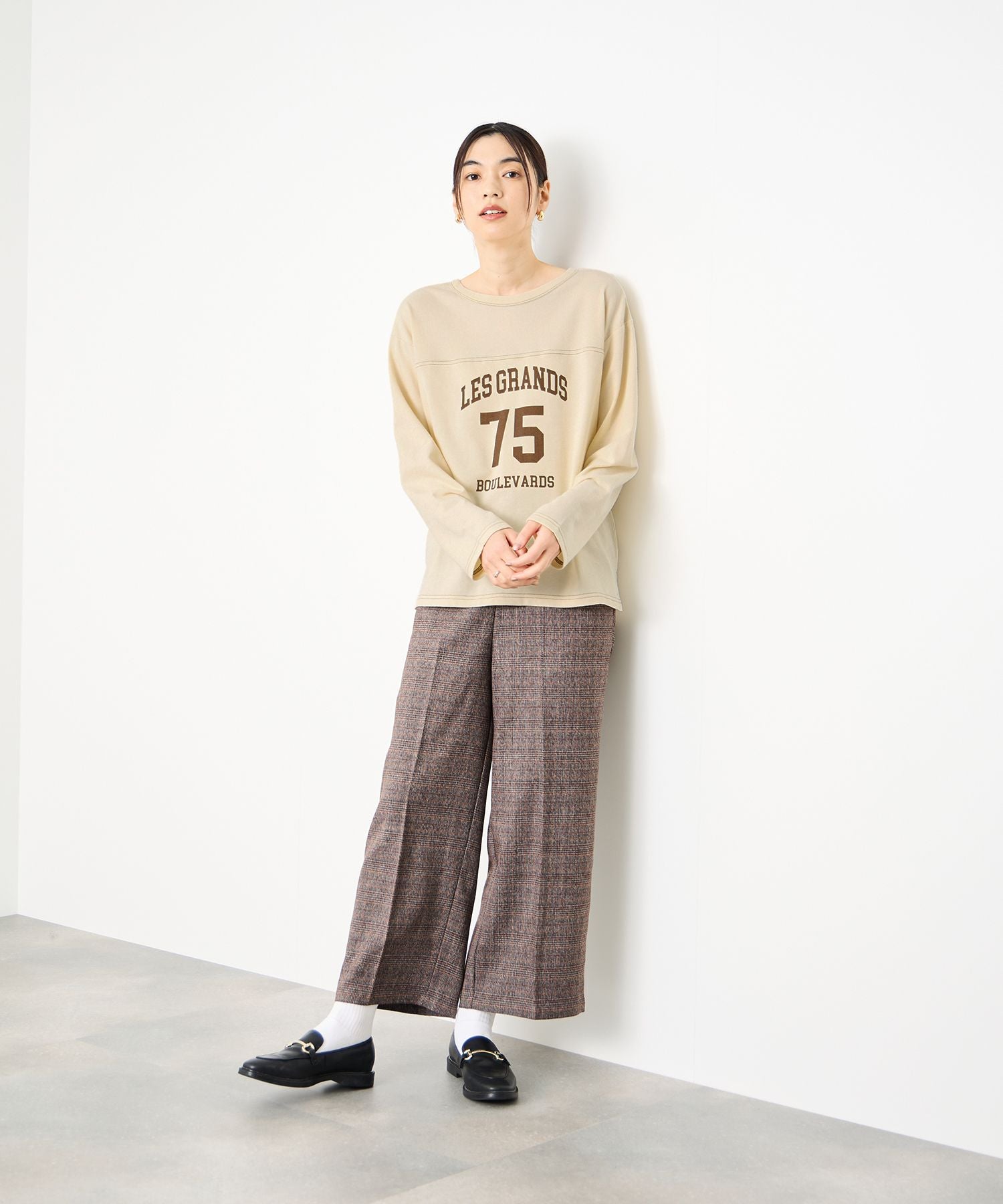 マックハウス Mac-House 2WAYフットボールロゴTシャツ （ボルドー） ボルドー