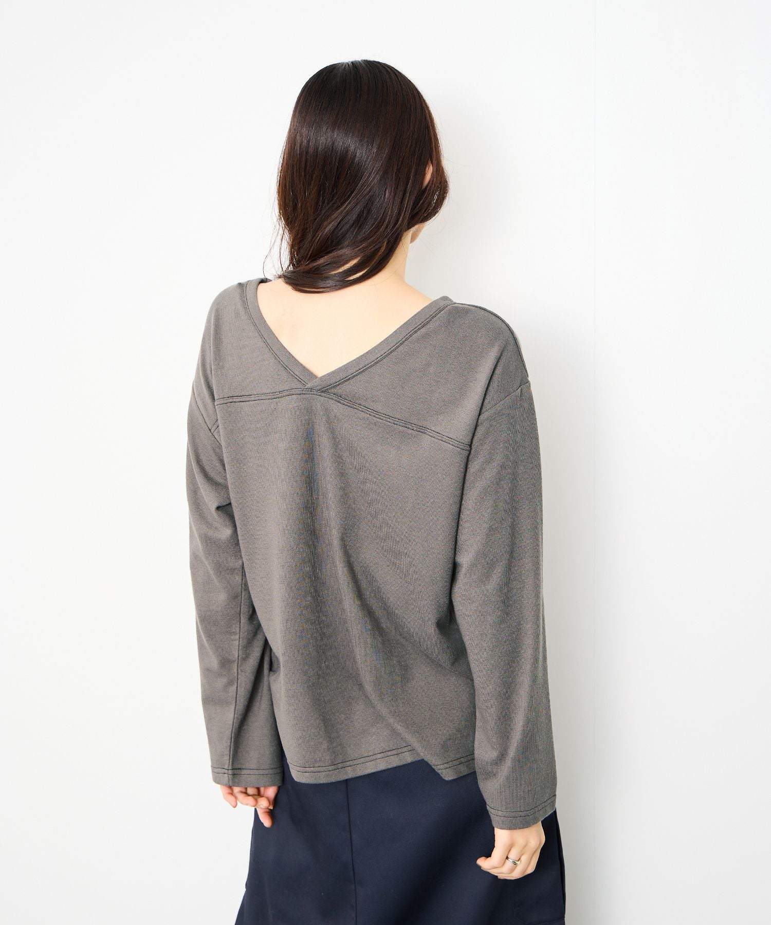 マックハウス Mac-House 2WAYフットボールロゴTシャツ （ボルドー） ボルドー