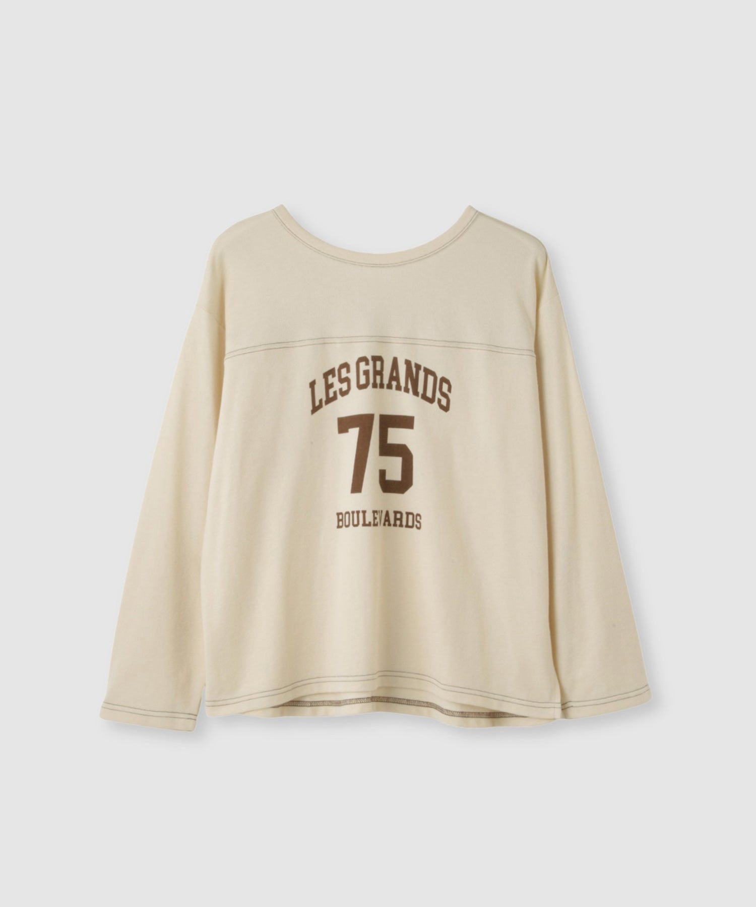 マックハウス Mac-House 2WAYフットボールロゴTシャツ （ボルドー） ボルドー