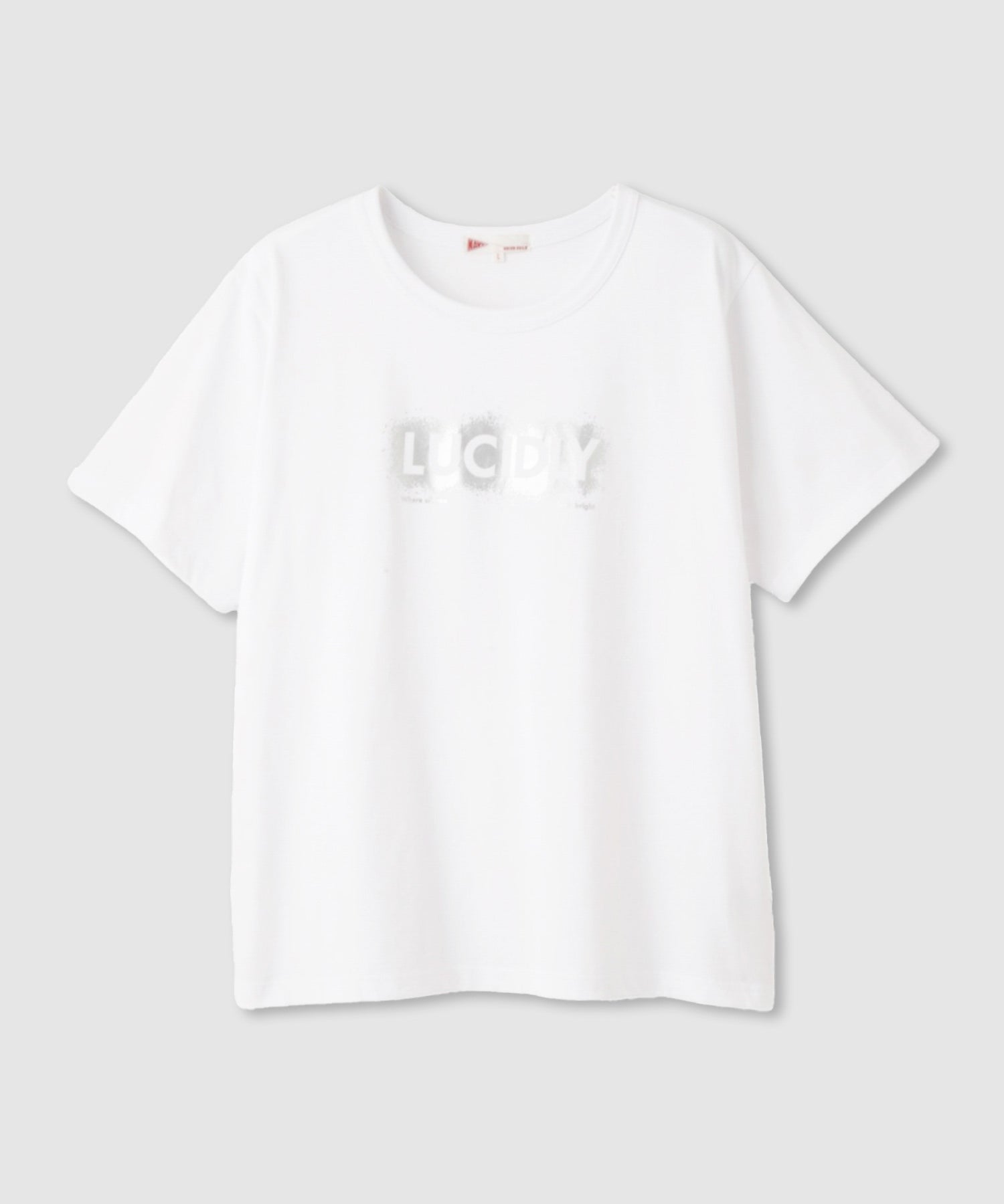 マックハウス Mac-House ベーシックプリントTシャツ （オフホワイト×フラワー刺繍） オフホワイト×フラワー刺繍