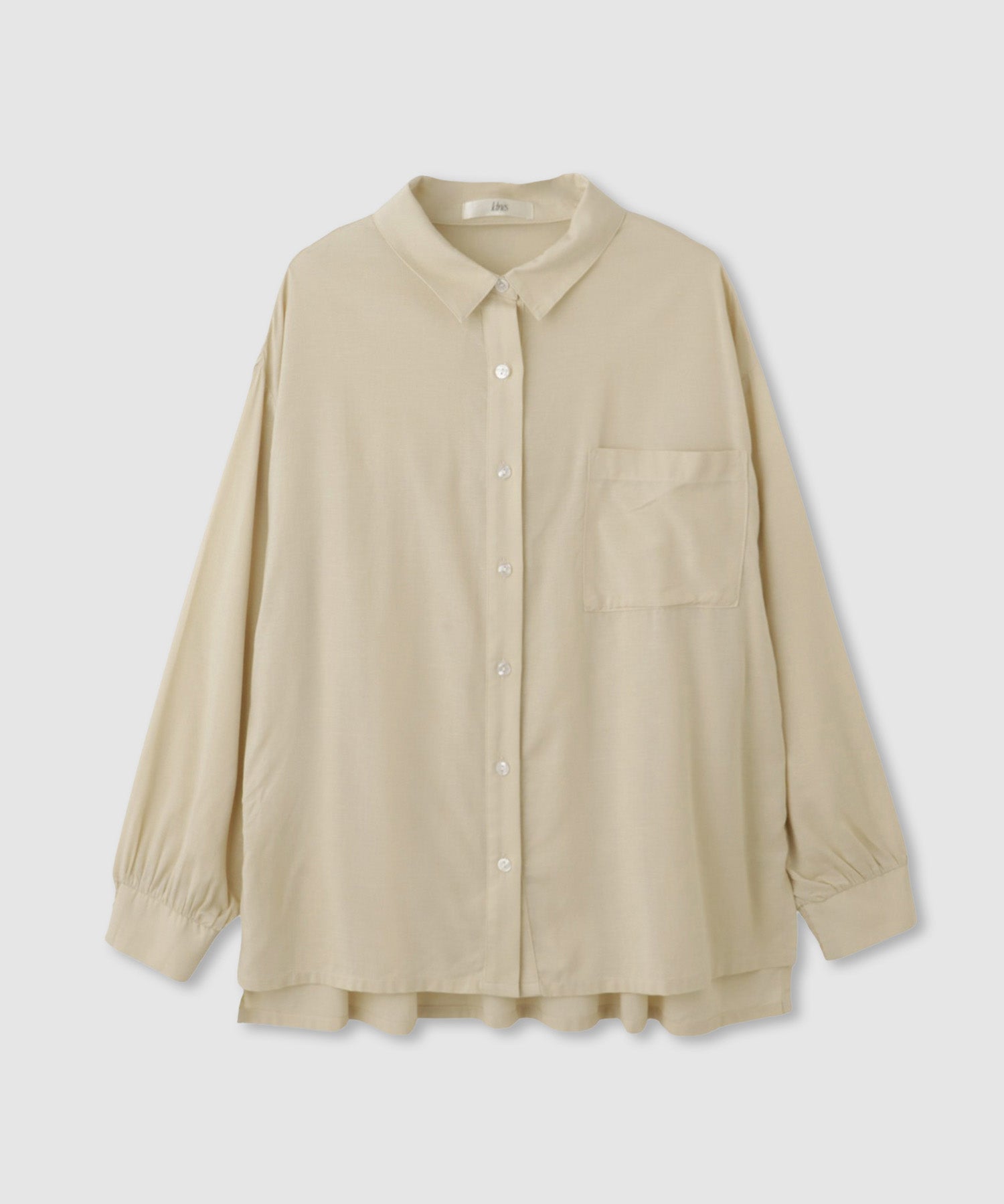 マックハウス Mac-House リネンシャーリングシャツ （ベージュ） ベージュ