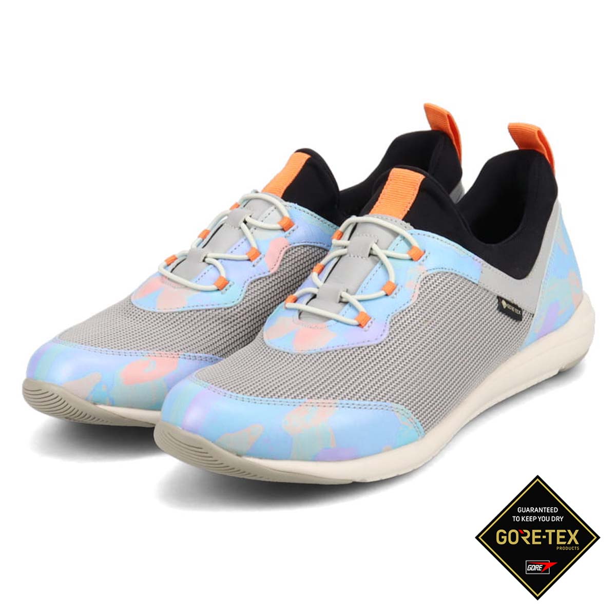 マドラスウォーク madras Walk 【GORE-TEX】 通勤快適トラベルウォーキングにもお勧め！ 疲れない快適軽量マルチプリントスニーカー MWL1004B （グレープリント） グレープリント