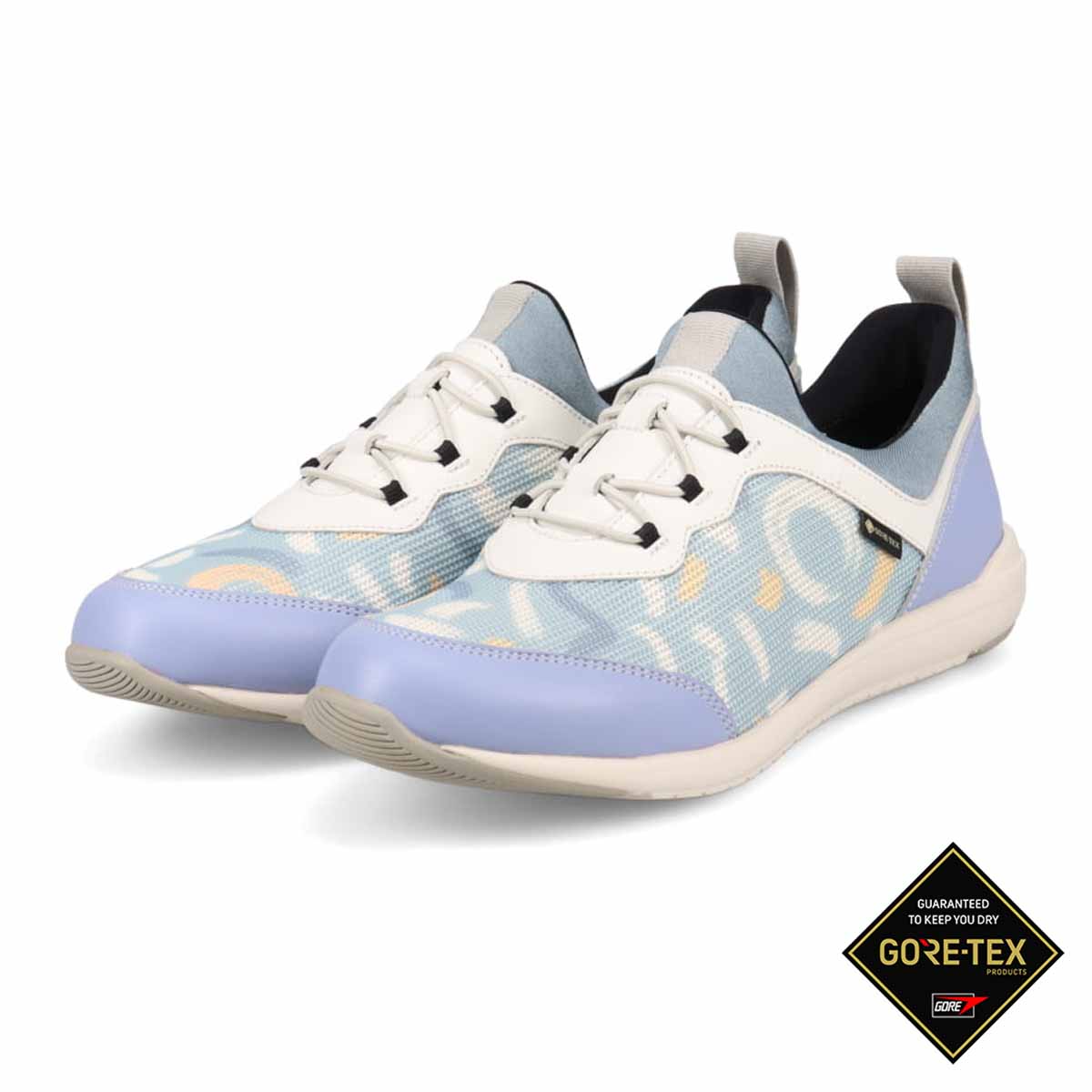 マドラスウォーク madras Walk 【GORE-TEX】 通勤快適トラベルウォーキングにもお勧め！ 疲れない快適軽量マルチプリントスニーカー MWL1004B （グレー／マルチ） グレー／マルチ