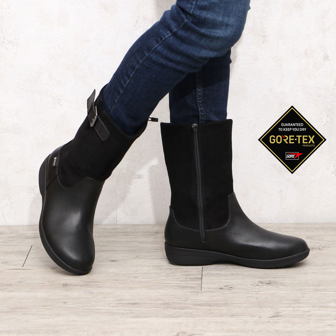[GORE-TEX] Madras Walk Mid-length boots that are warmer, lighter and easier to wear MWL2207