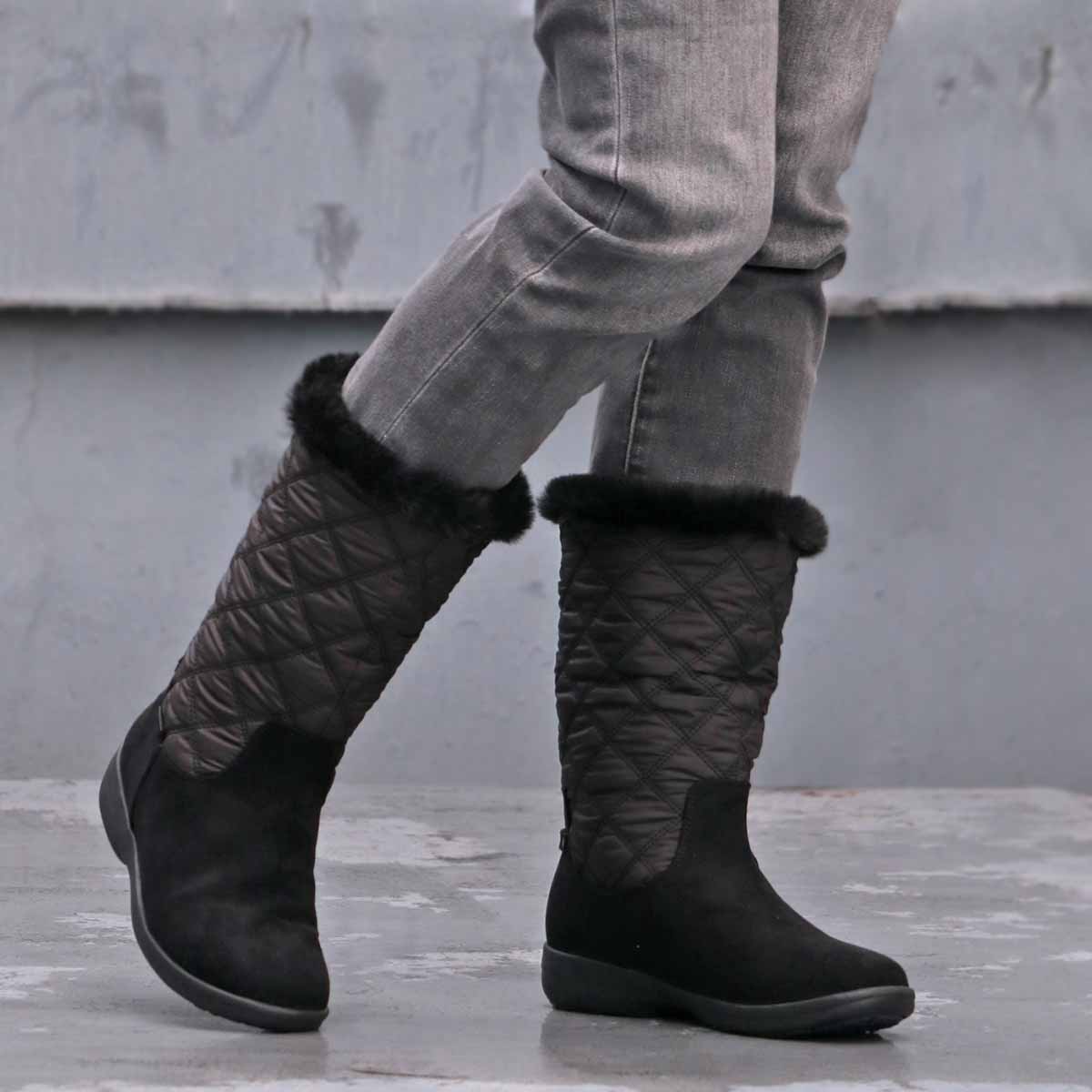 Madras Walk ≪23AW New≫ [GORE-TEX] Quilted half-length fur boots MWL2232