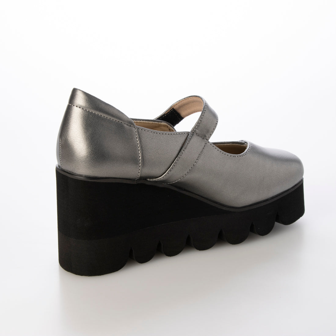 Marika MARIKA 4E Multi-Material Use High-Top Belted Beautiful Leg Shoes
