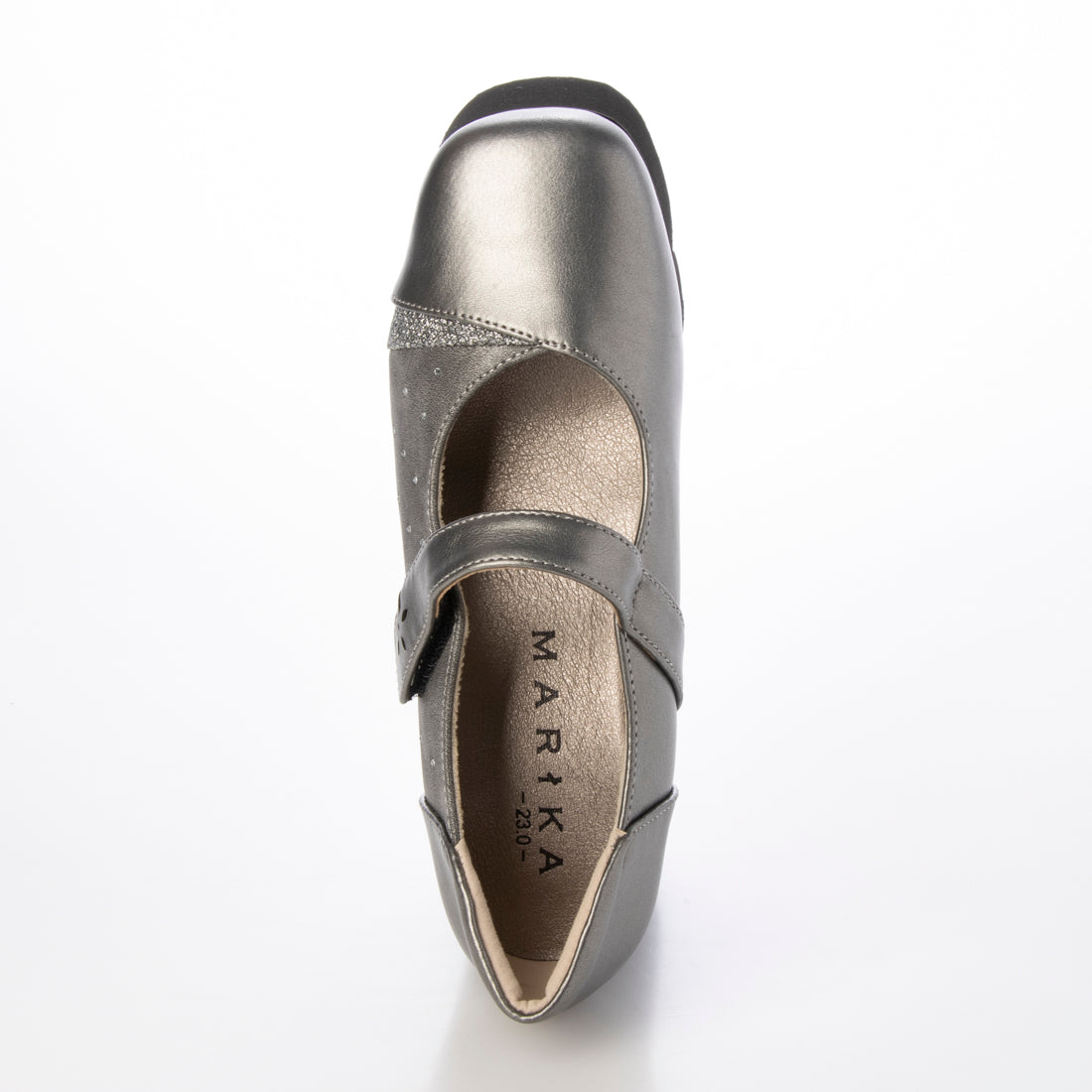Marika MARIKA 4E Multi-Material Use High-Top Belted Beautiful Leg Shoes