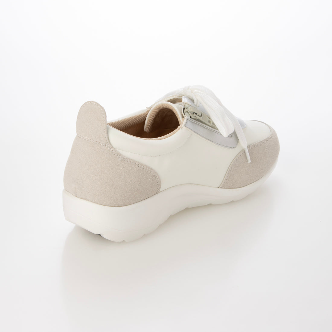 マリカ MARIKA 5Eサテン調レースアップスニーカー （white） white