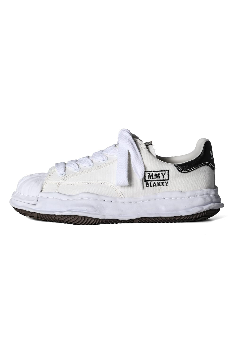 メゾン ミハラヤスヒロ Maison MIHARA YASUHIRO BLAKEY Original Sole Canvas Low Cut Sneaker,White