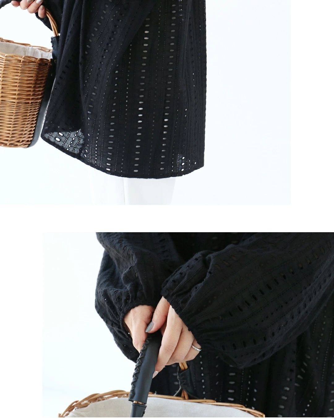 サンポクシェル sanpo kuschel 切割工藝優雅清爽的上衣