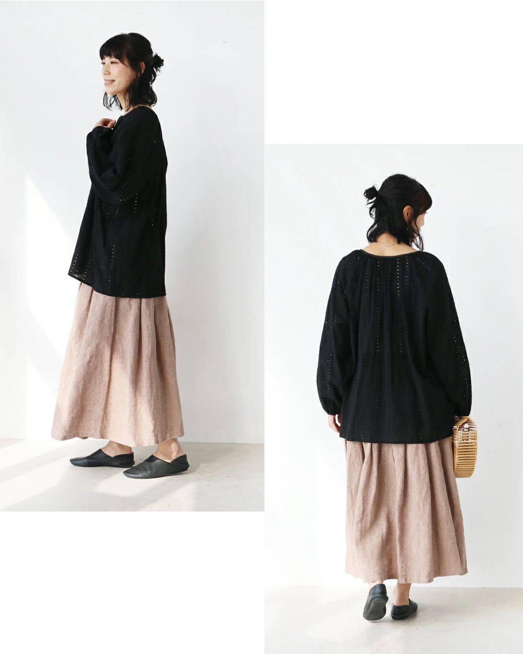 サンポクシェル sanpo kuschel 切割工藝優雅清爽的上衣