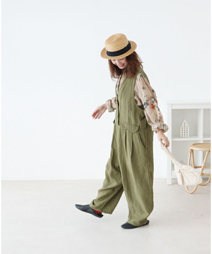 Sanpo Kuschel 【Adult Cute Linen Salopette】