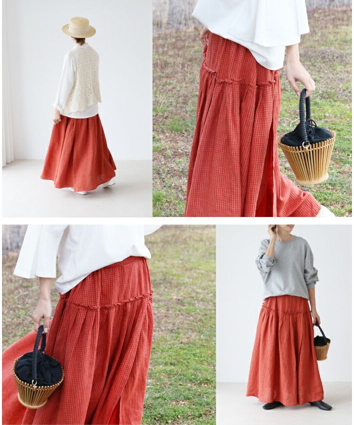 Sanpo Kuschel Colorful Season Wrap Skirt Design Skirt