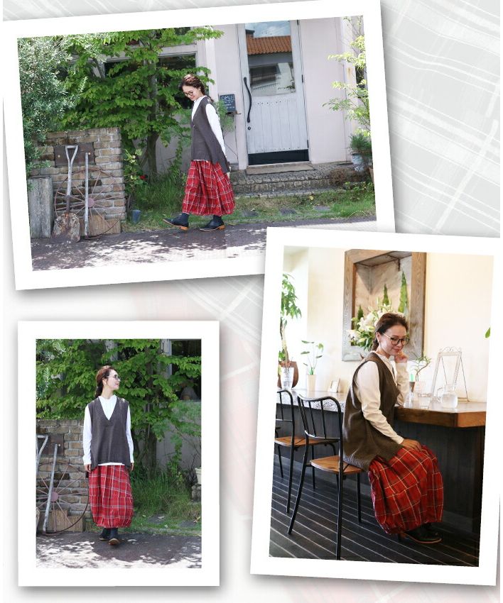Sanpo Kuschel 【Embroidered Point Balloon Skirt】