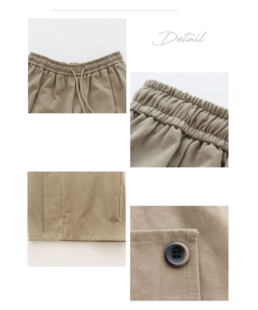 サンポクシェル sanpo kuschel 1年中着回せる！ベージュワイドpants （ベージュ） ベージュ