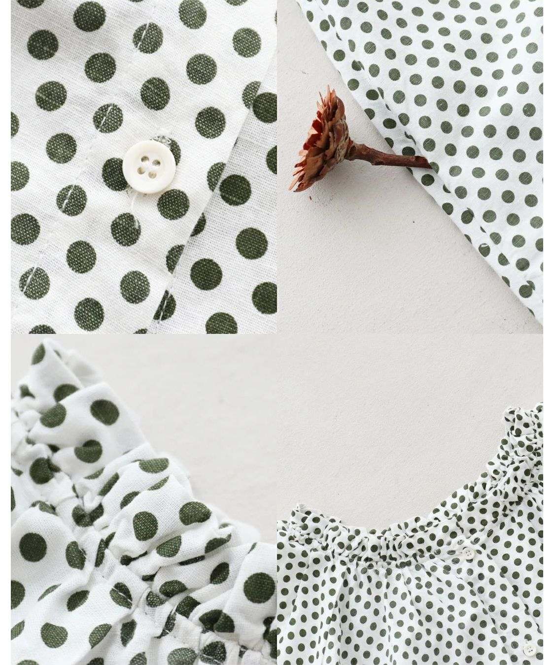 サンポクシェル sanpo kuschel 【羽織っても使える レトロな水玉ワンピース】