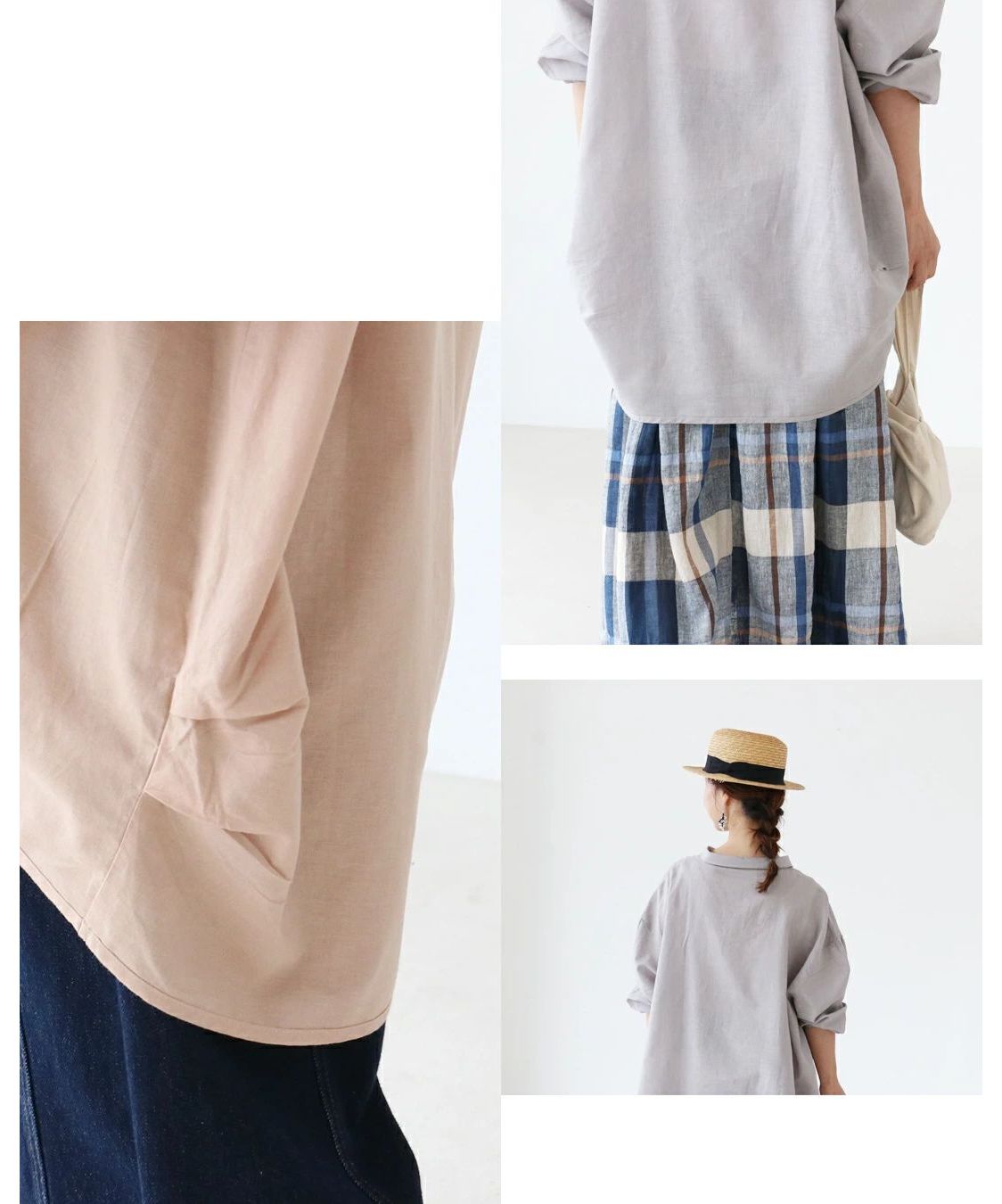 サンポクシェル sanpo kuschel 【丸襟プルオーバーチュニック 】