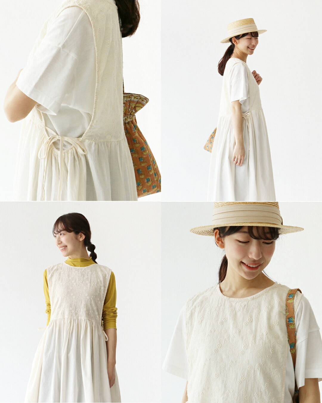 サンポクシェル sanpo kuschel 重ねるだけで定番コーデをもっと素敵にワンピース （アイボリー） アイボリー