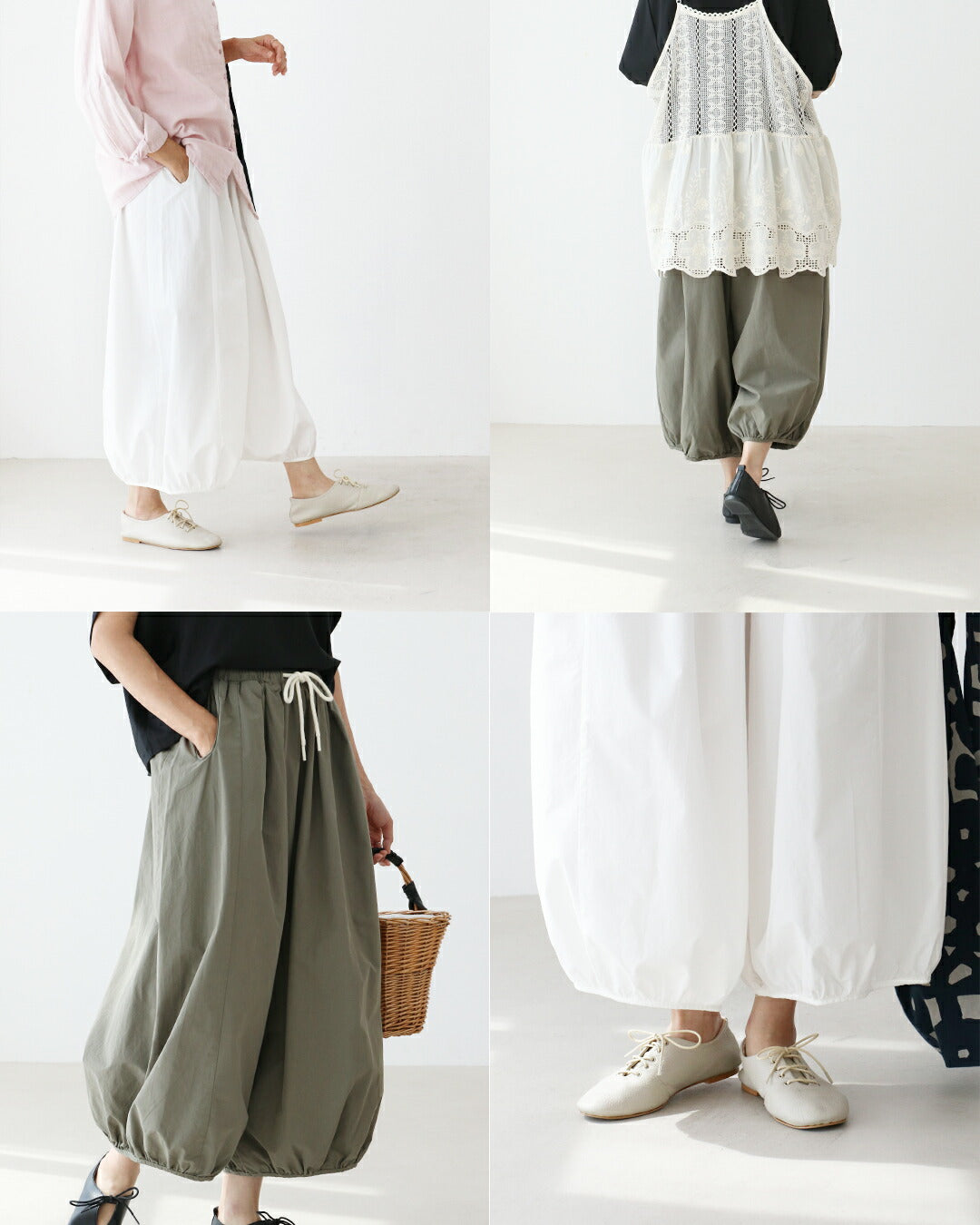 サンポクシェル sanpo kuschel ラクなのに手抜きに見えないパンツ （グリーン） グリーン