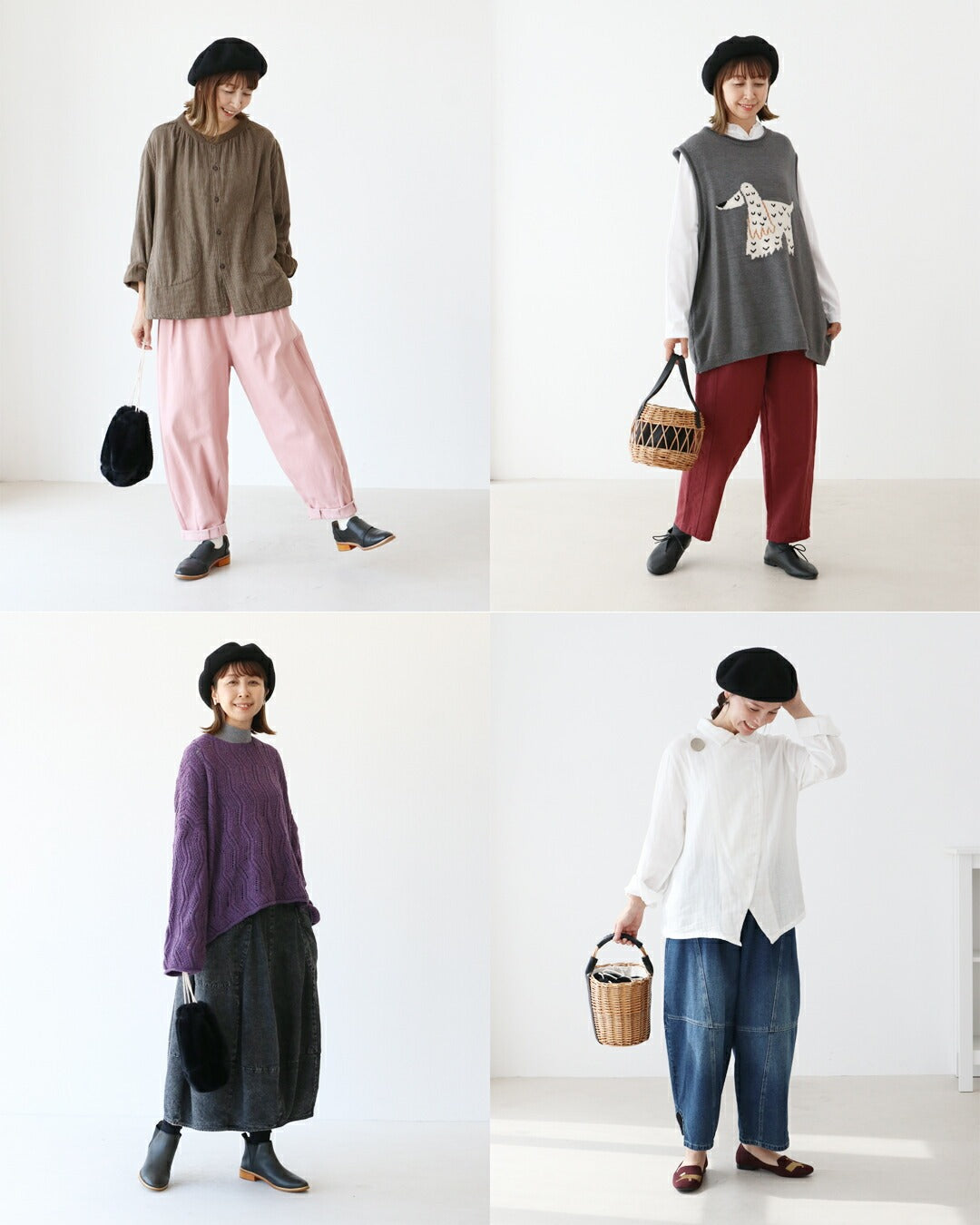 サンポクシェル sanpo kuschel 〈全3色〉かぶるだけでお出かけ準備OK！ベレー帽 （ブルー） ブルー