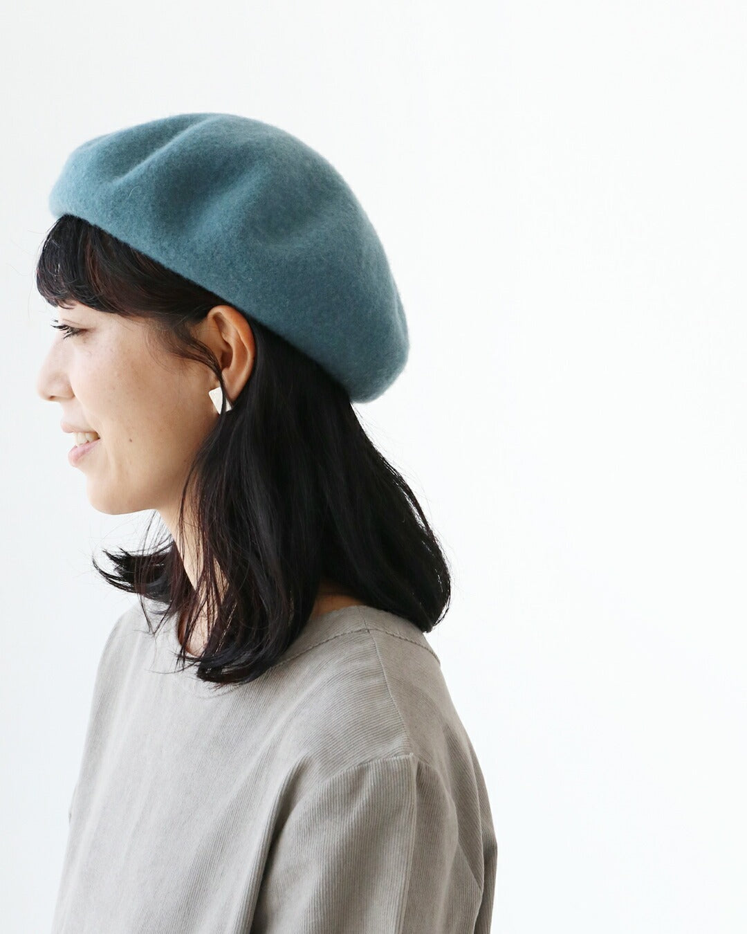 サンポクシェル sanpo kuschel 〈全3色〉かぶるだけでお出かけ準備OK！ベレー帽 （ブルー） ブルー